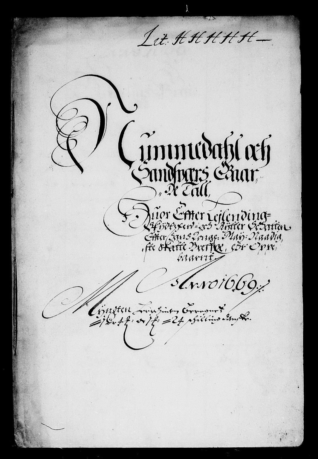 Rentekammeret inntil 1814, Reviderte regnskaper, Stiftamtstueregnskaper, Landkommissariatet på Akershus og Akershus stiftamt, AV/RA-EA-5869/R/Rb/L0063: Akershus stiftamt, 1669