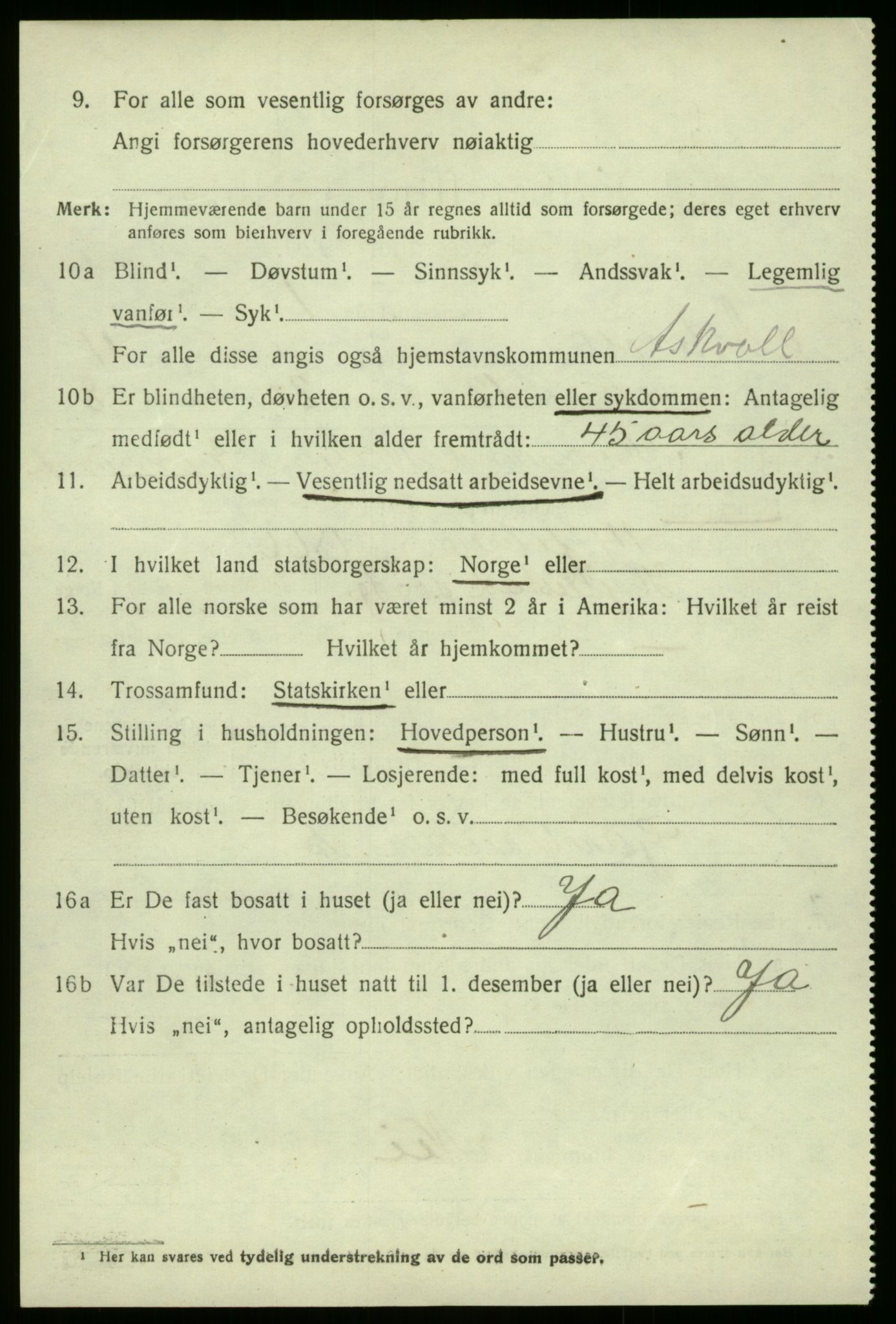SAB, Folketelling 1920 for 1428 Askvoll herred, 1920, s. 2583
