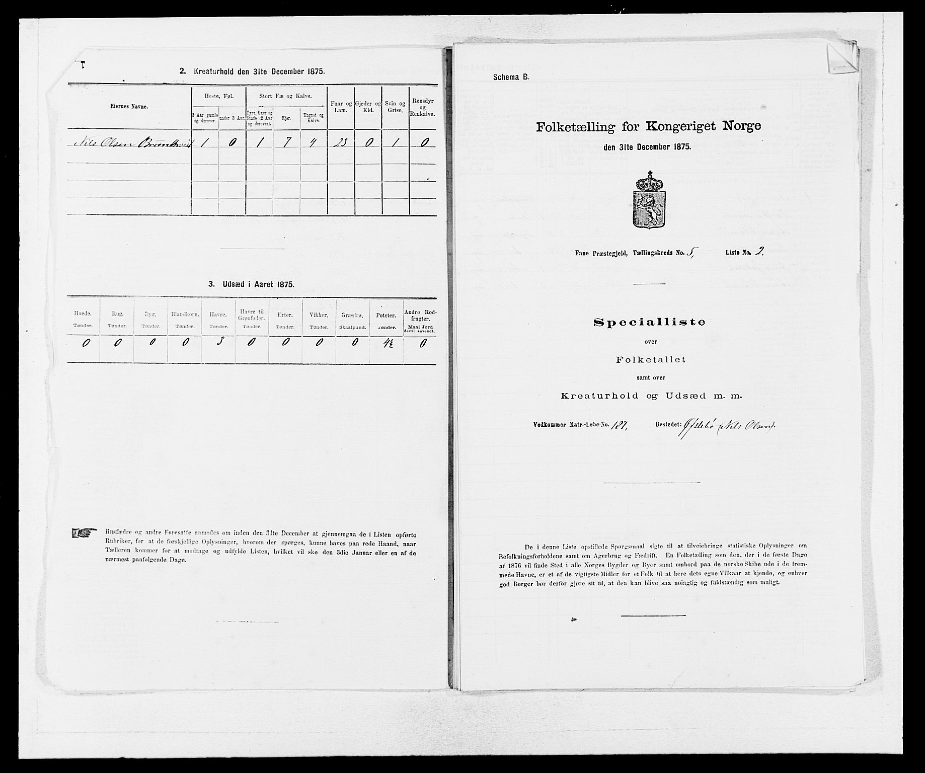 SAB, Folketelling 1875 for 1249P Fana prestegjeld, 1875, s. 566