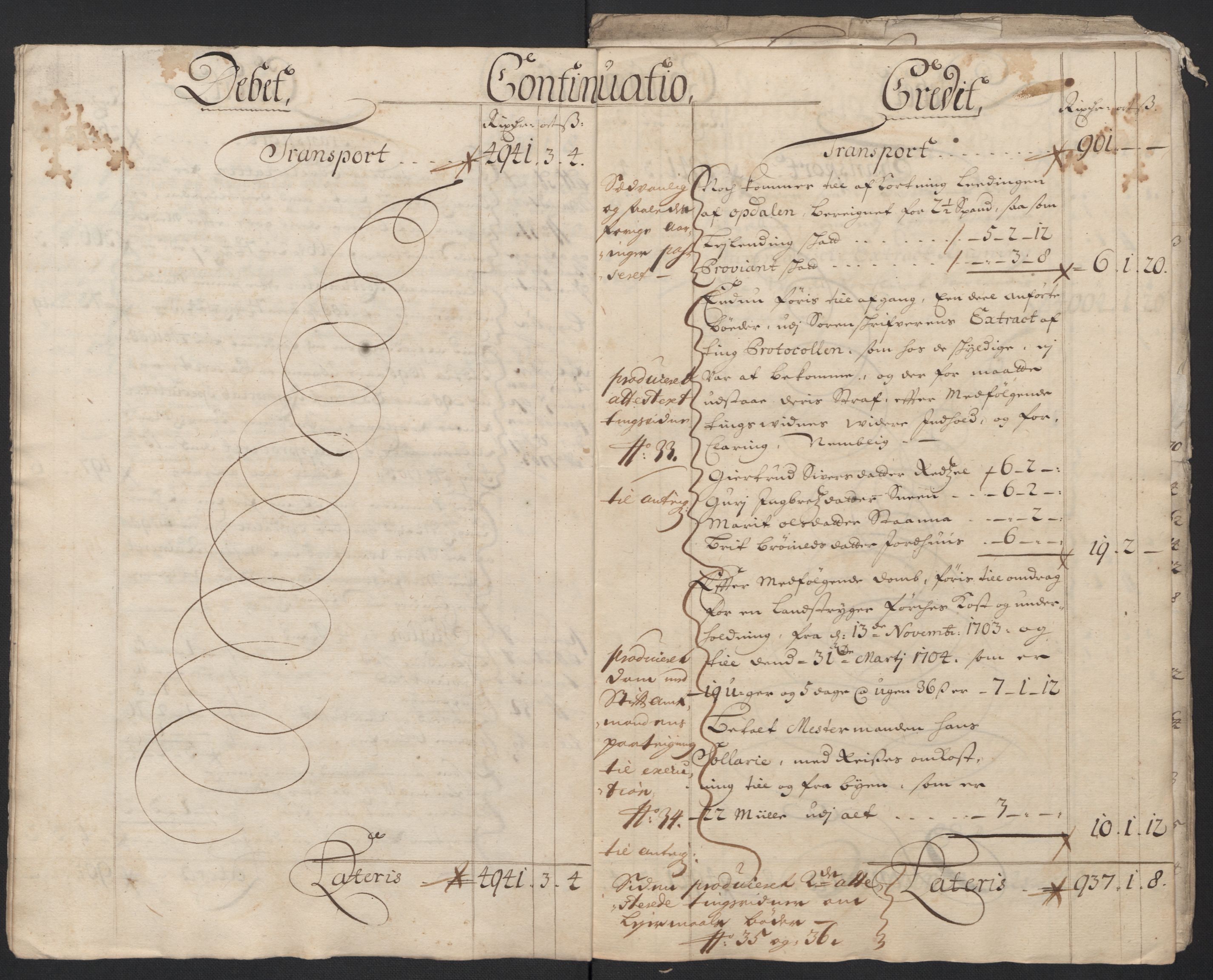 Rentekammeret inntil 1814, Reviderte regnskaper, Fogderegnskap, AV/RA-EA-4092/R60/L3954: Fogderegnskap Orkdal og Gauldal, 1704, s. 7