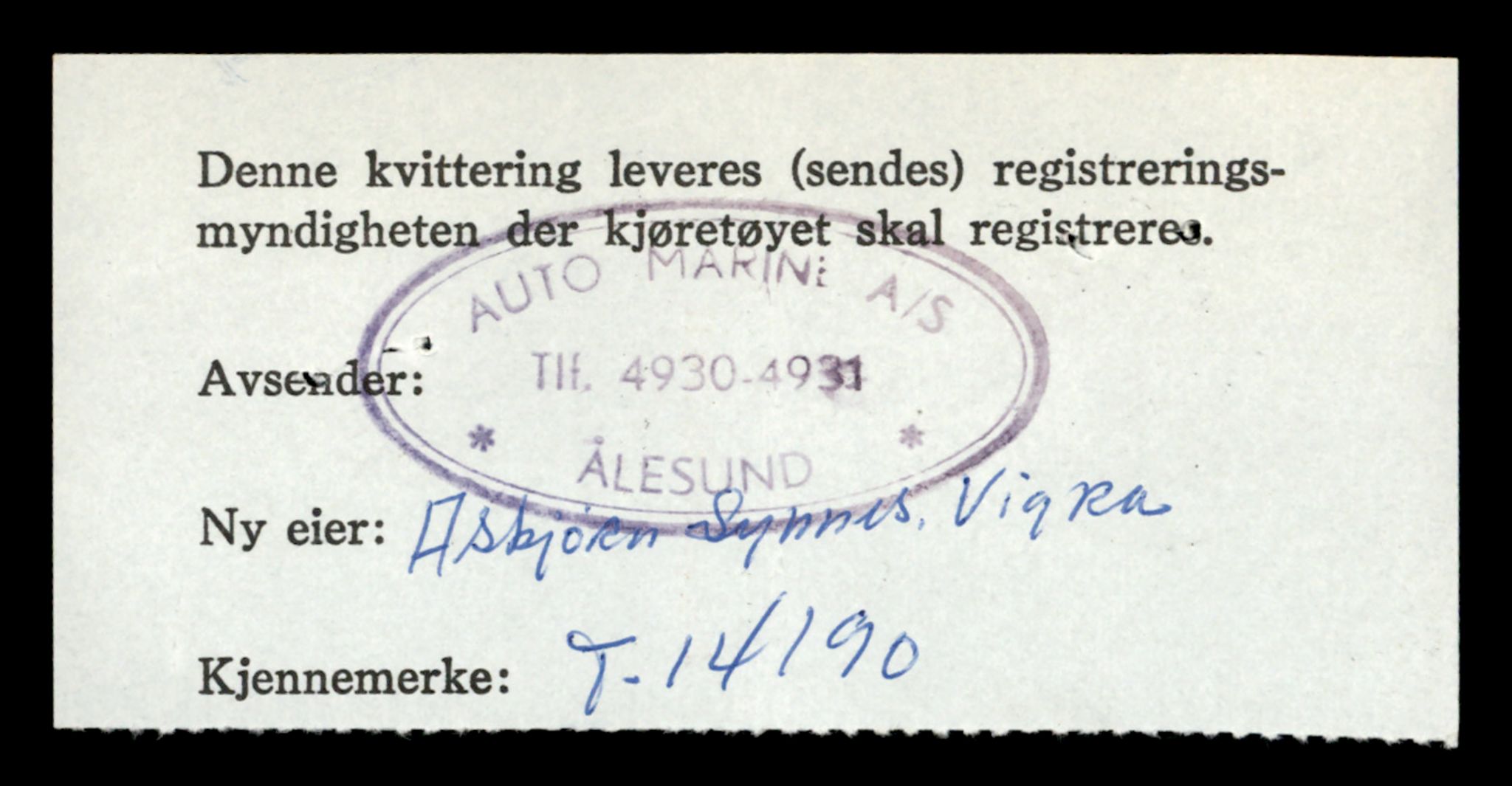 Møre og Romsdal vegkontor - Ålesund trafikkstasjon, AV/SAT-A-4099/F/Fe/L0043: Registreringskort for kjøretøy T 14080 - T 14204, 1927-1998, s. 2902