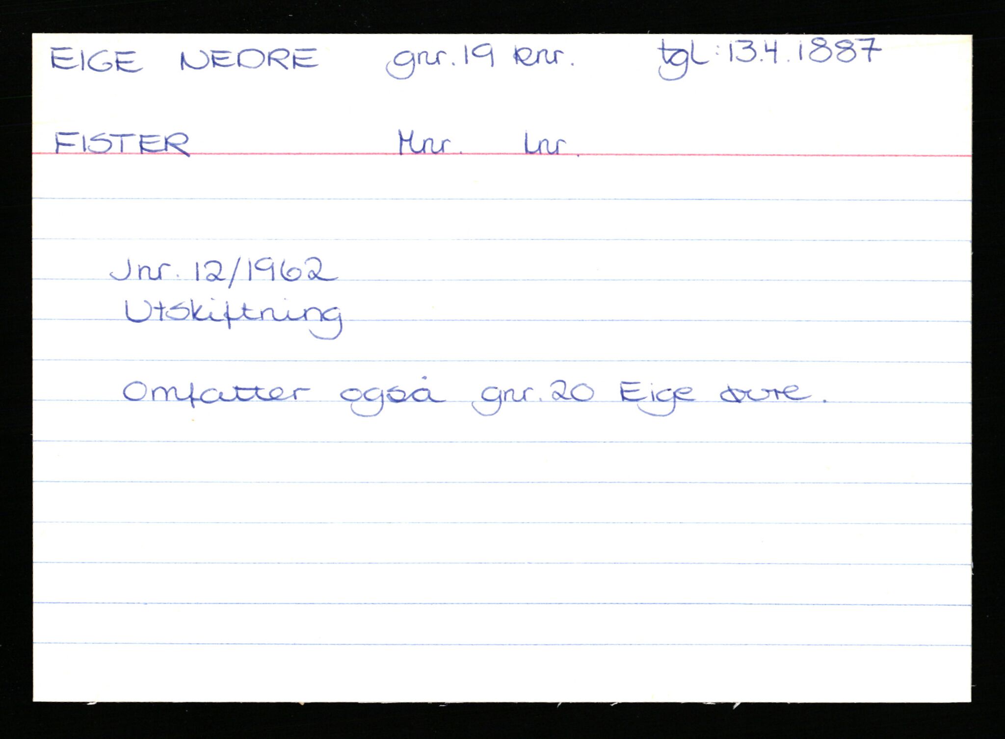 Statsarkivet i Stavanger, AV/SAST-A-101971/03/Y/Yk/L0008: Registerkort sortert etter gårdsnavn: Eig - Erlien, 1750-1930, s. 70