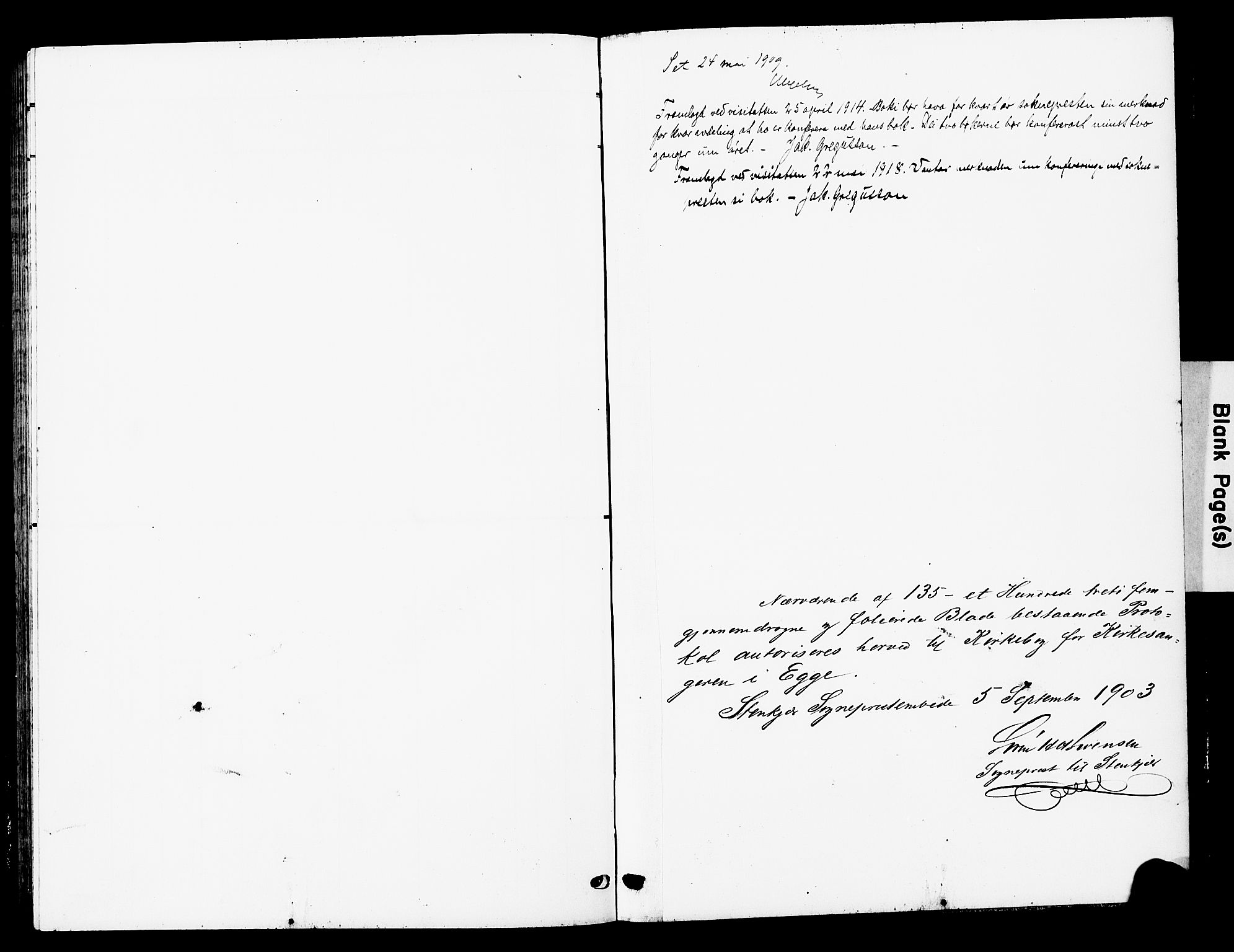 Ministerialprotokoller, klokkerbøker og fødselsregistre - Nord-Trøndelag, SAT/A-1458/740/L0381: Klokkerbok nr. 740C02, 1903-1914