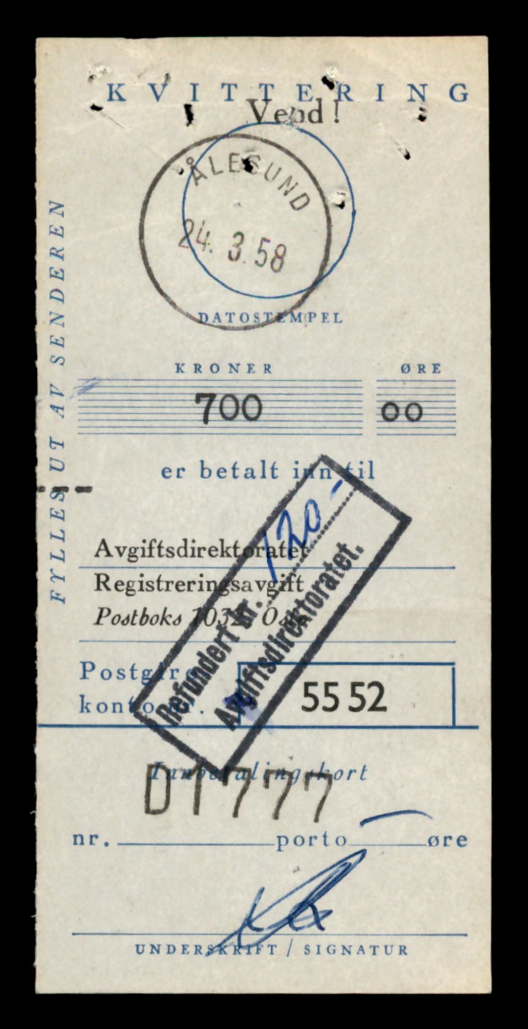 Møre og Romsdal vegkontor - Ålesund trafikkstasjon, AV/SAT-A-4099/F/Fe/L0047: Registreringskort for kjøretøy T 14580 - T 14720, 1927-1998, s. 159