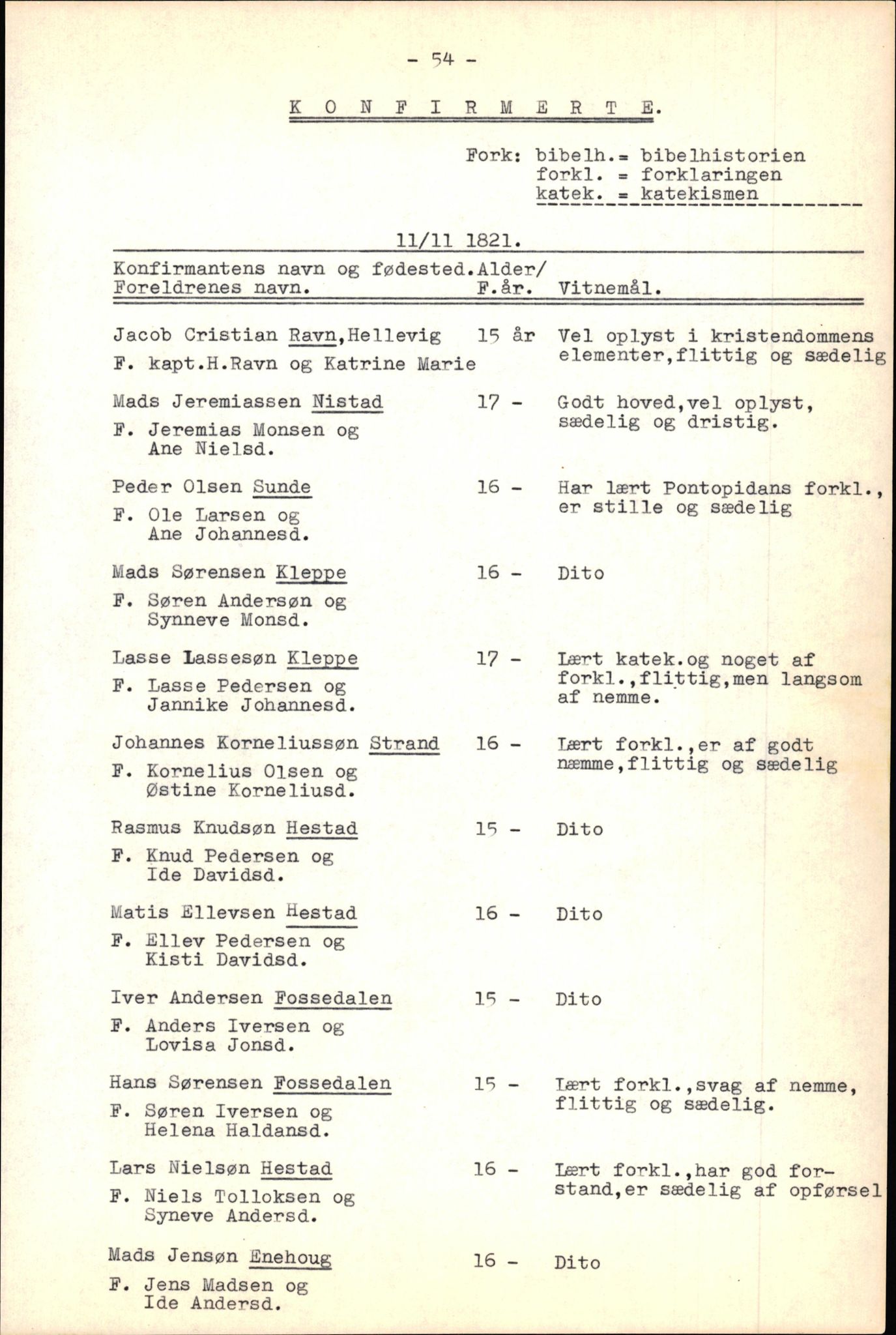 Samling av fulltekstavskrifter, SAB/FULLTEKST/B/14/0014: Fjaler sokneprestembete, ministerialbok nr. A 5, 1821-1835, s. 55