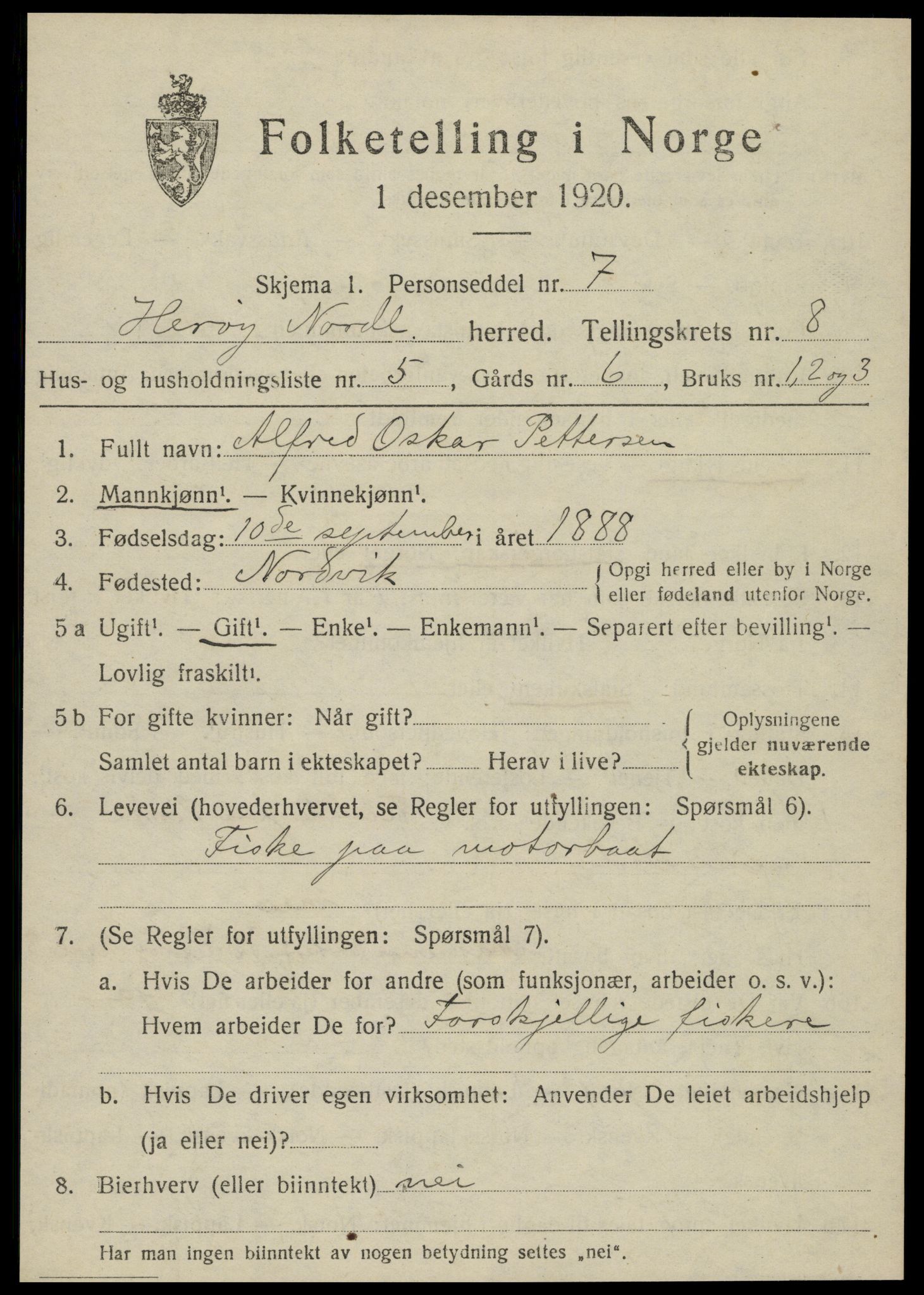 SAT, Folketelling 1920 for 1818 Herøy herred, 1920, s. 5024