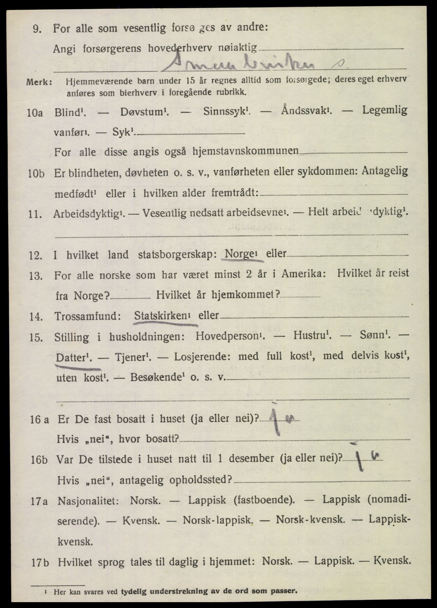 SAT, Folketelling 1920 for 1731 Sparbu herred, 1920, s. 6806