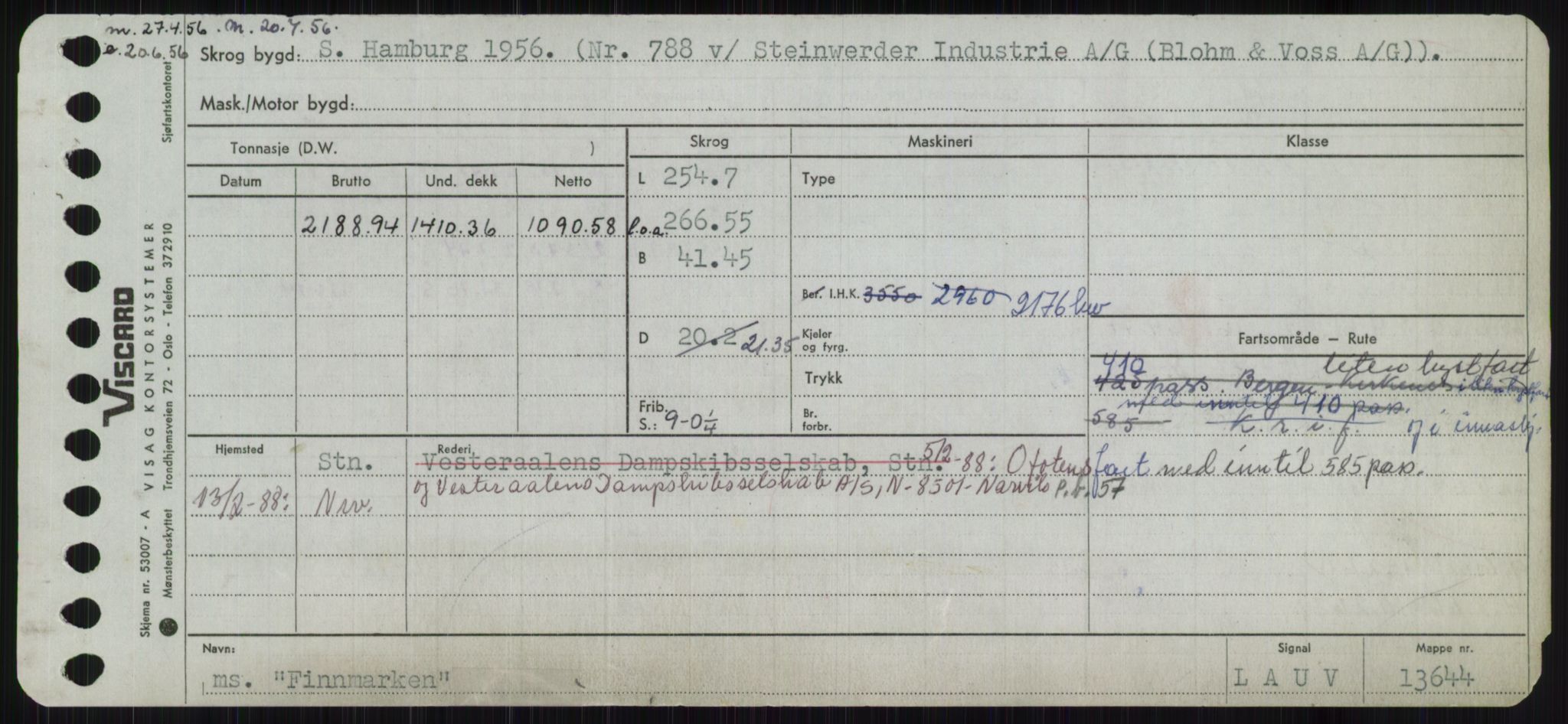 Sjøfartsdirektoratet med forløpere, Skipsmålingen, RA/S-1627/H/Ha/L0002/0001: Fartøy, Eik-Hill / Fartøy, Eik-F, s. 417