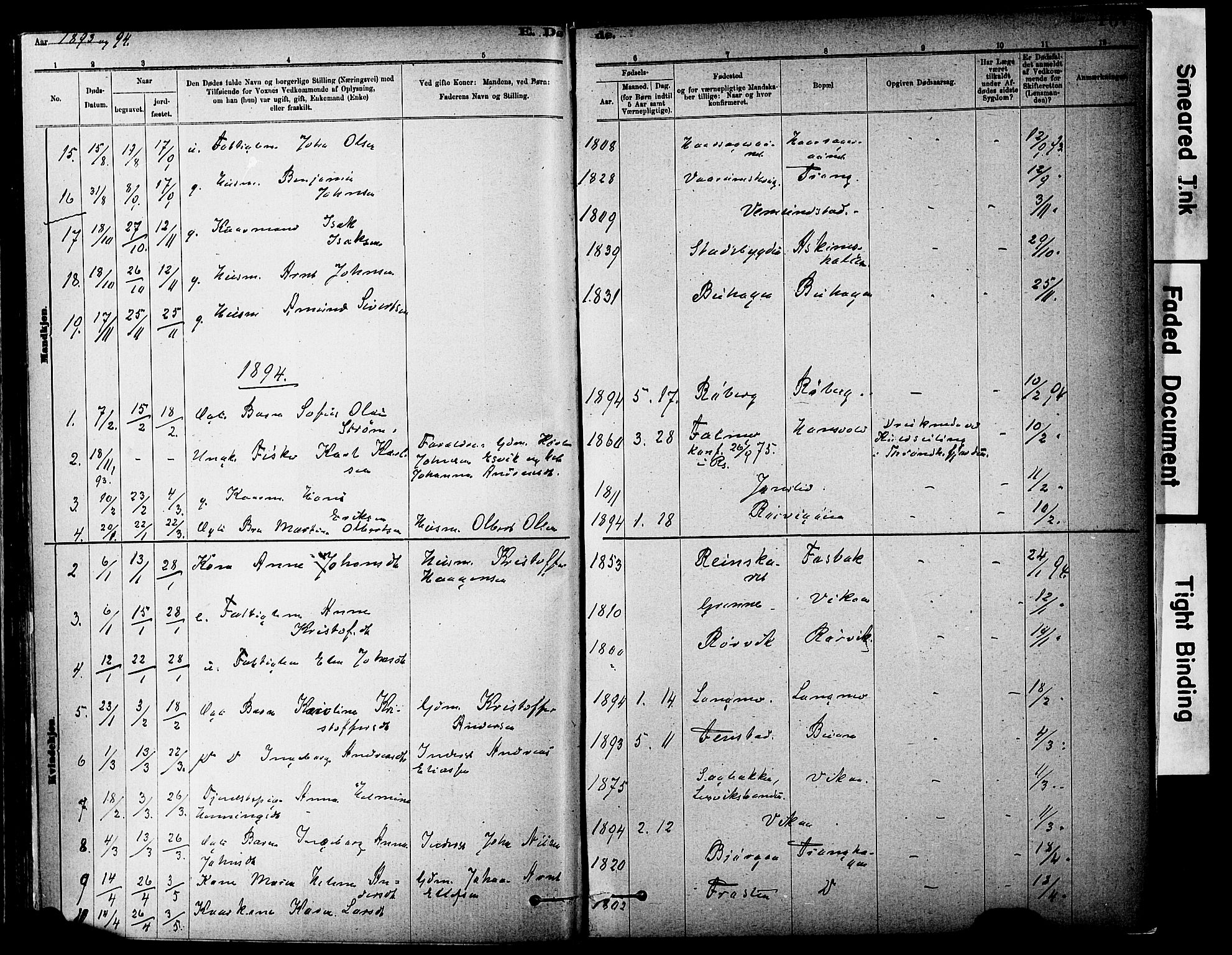 Ministerialprotokoller, klokkerbøker og fødselsregistre - Sør-Trøndelag, AV/SAT-A-1456/646/L0615: Ministerialbok nr. 646A13, 1885-1900