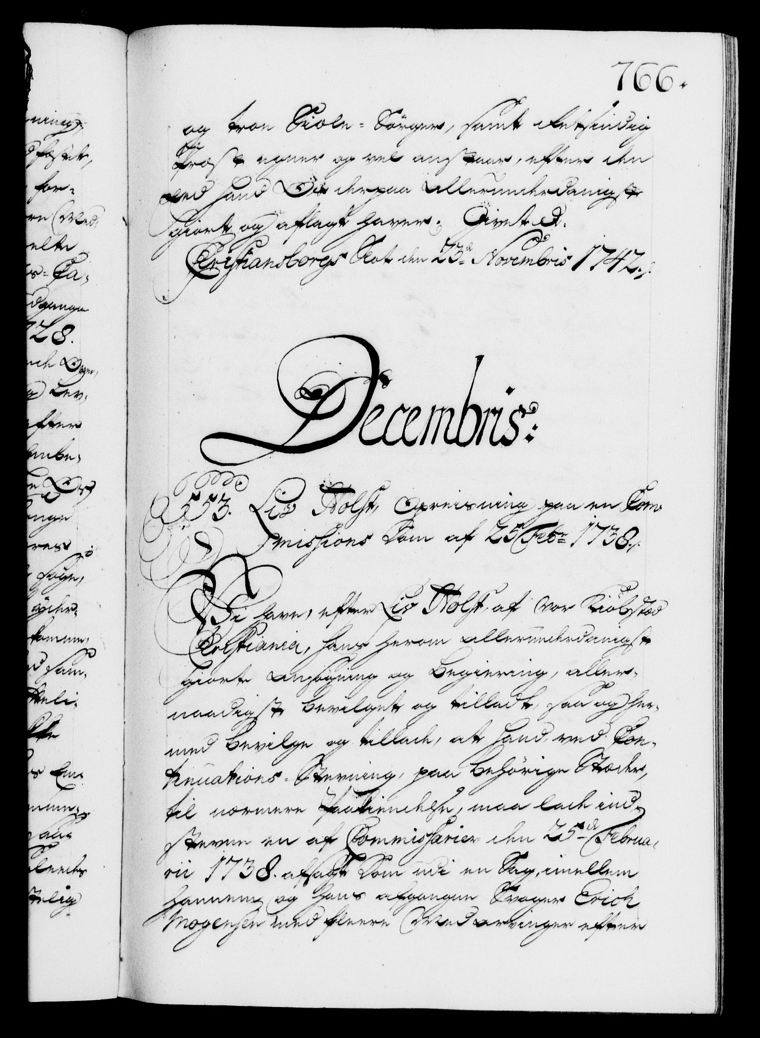 Danske Kanselli 1572-1799, RA/EA-3023/F/Fc/Fca/Fcaa/L0032: Norske registre, 1741-1742, s. 766a