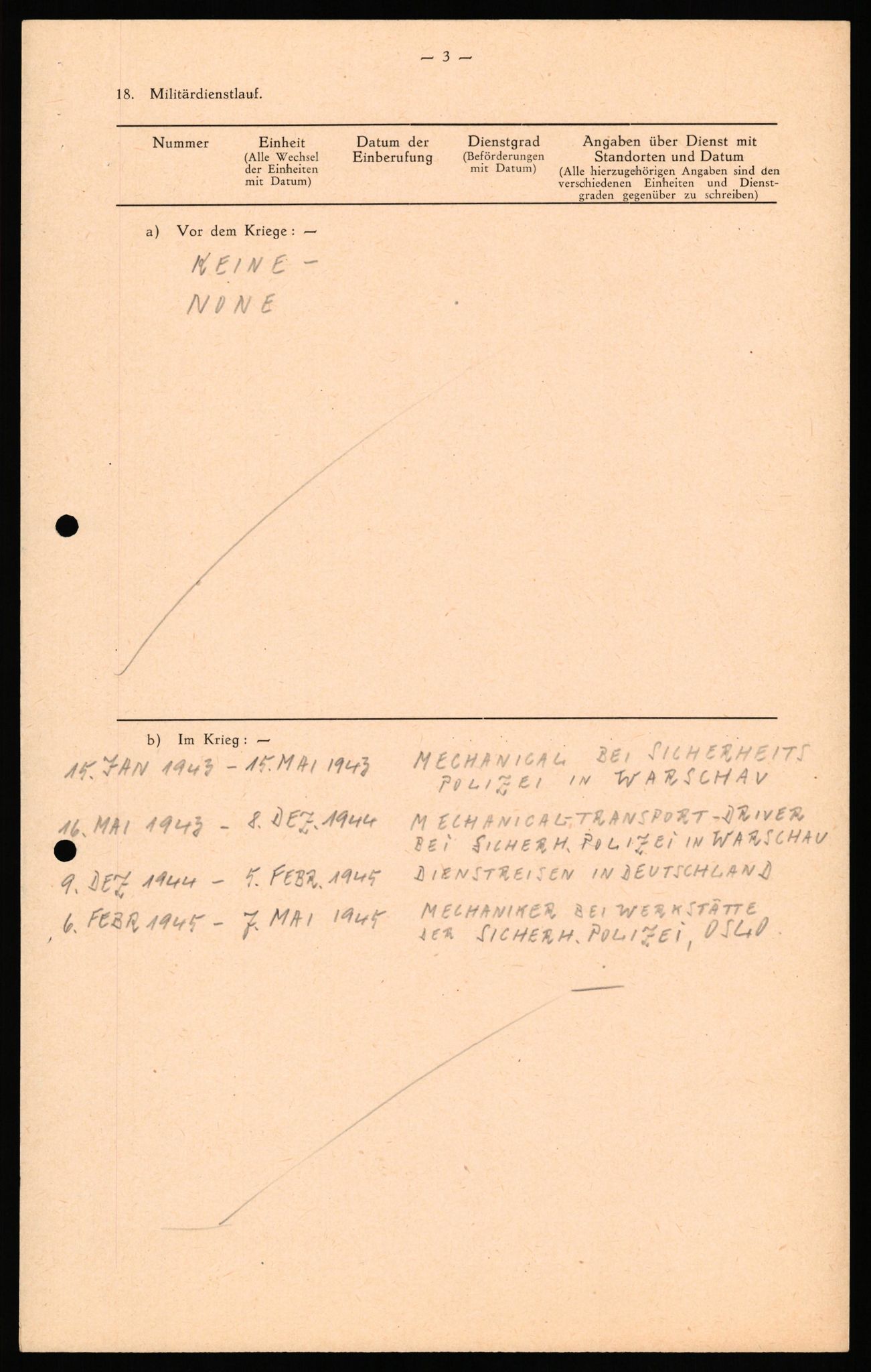 Forsvaret, Forsvarets overkommando II, RA/RAFA-3915/D/Db/L0041: CI Questionaires.  Diverse nasjonaliteter., 1945-1946, s. 83