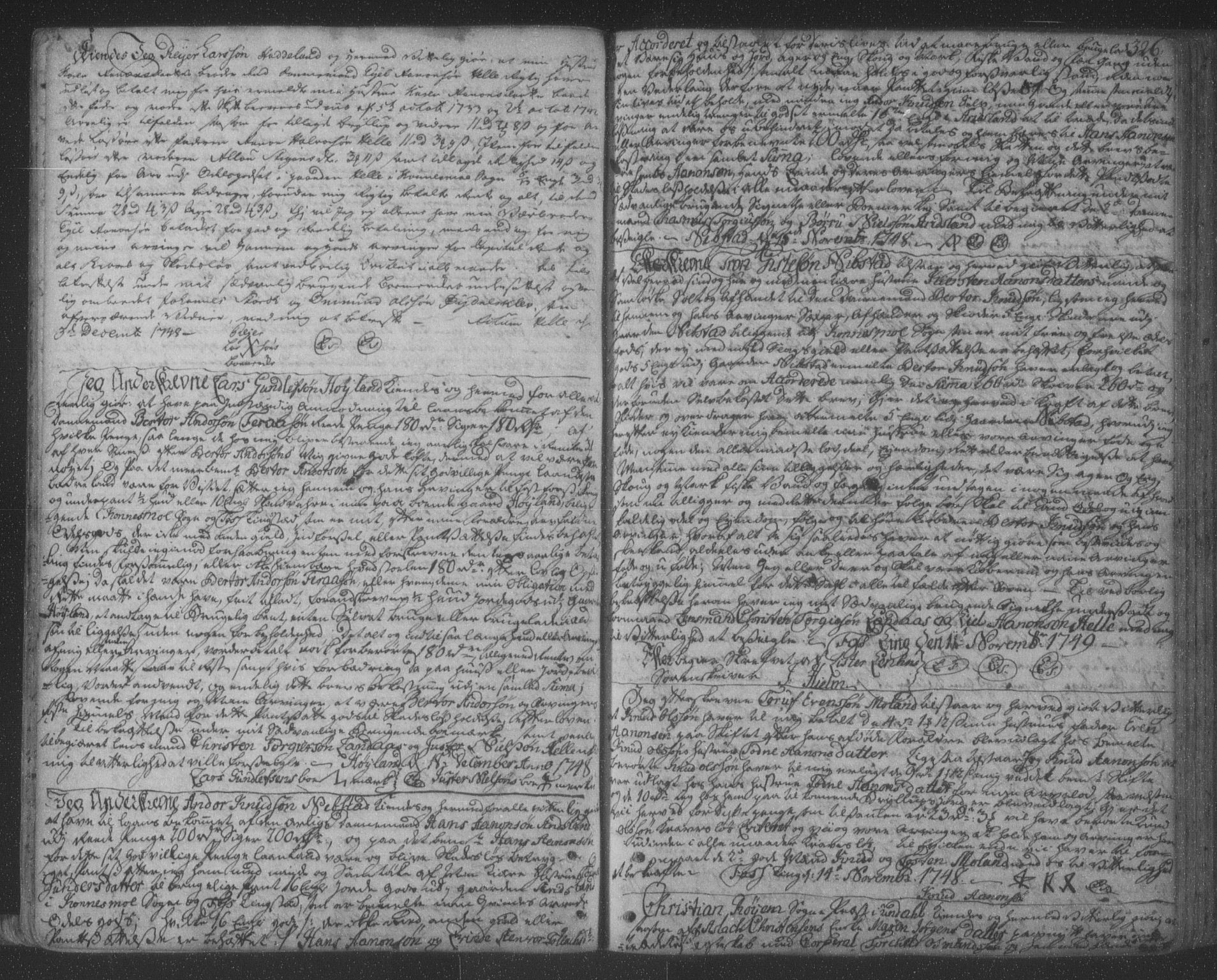 Lister sorenskriveri, SAK/1221-0003/G/Gb/L0006: Pantebok nr. 4, 1746-1752, s. 326
