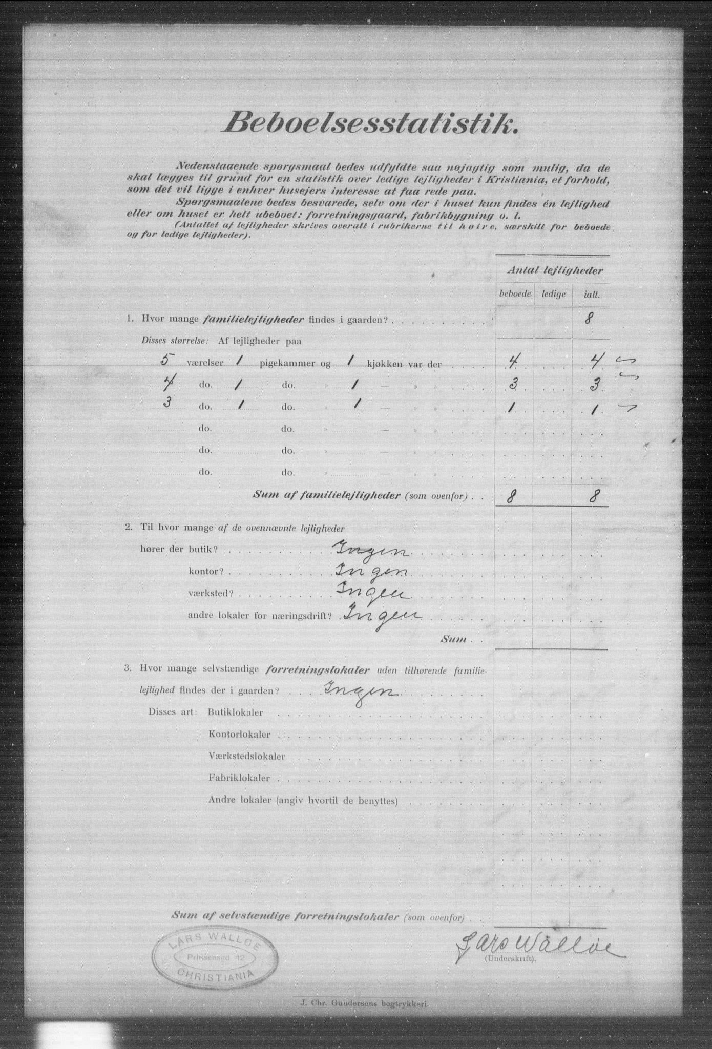 OBA, Kommunal folketelling 31.12.1903 for Kristiania kjøpstad, 1903, s. 11272