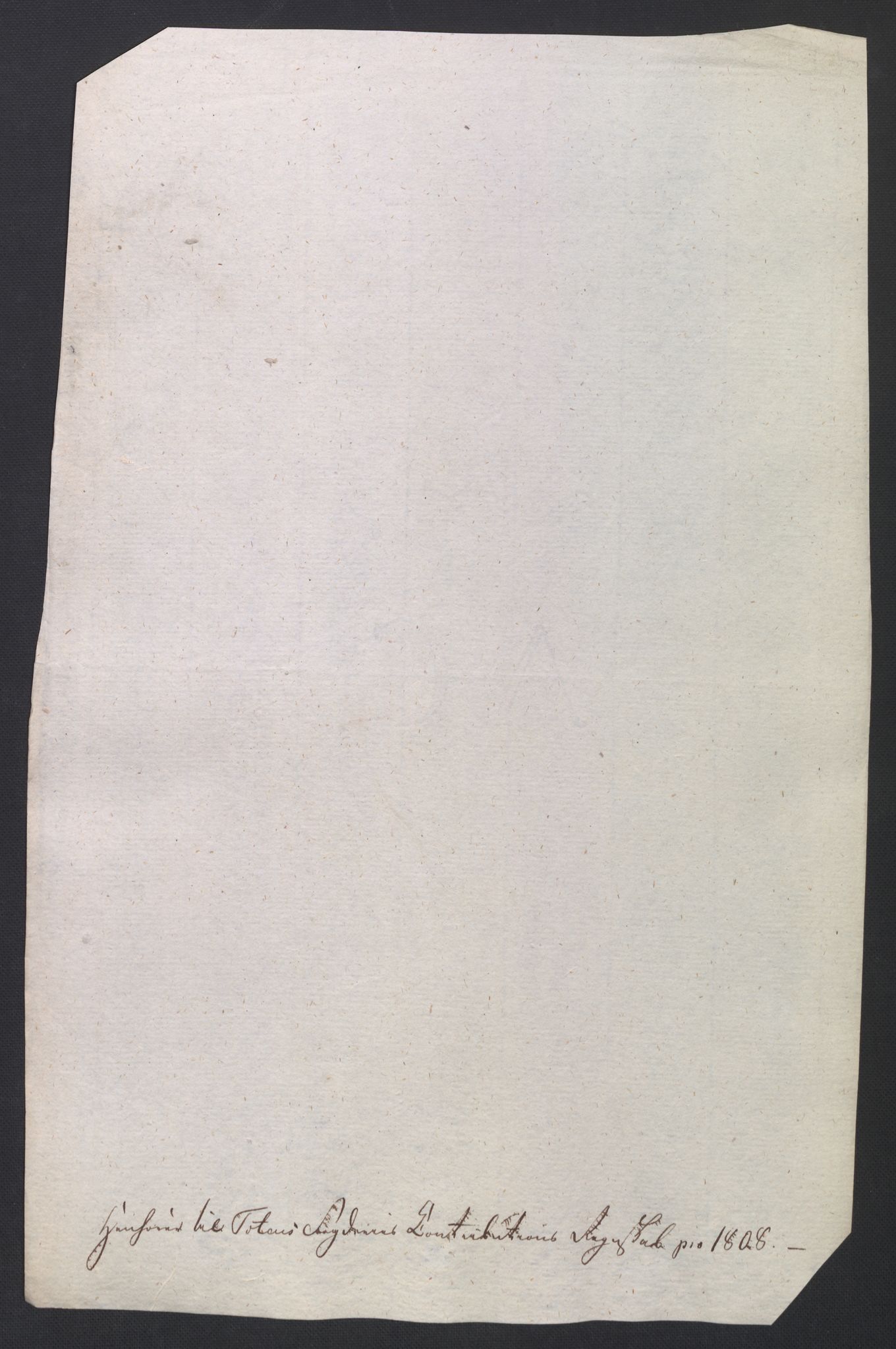 Rentekammeret inntil 1814, Reviderte regnskaper, Fogderegnskap, AV/RA-EA-4092/R19/L1396: Fogderegnskap Toten, Hadeland og Vardal, 1808, s. 326