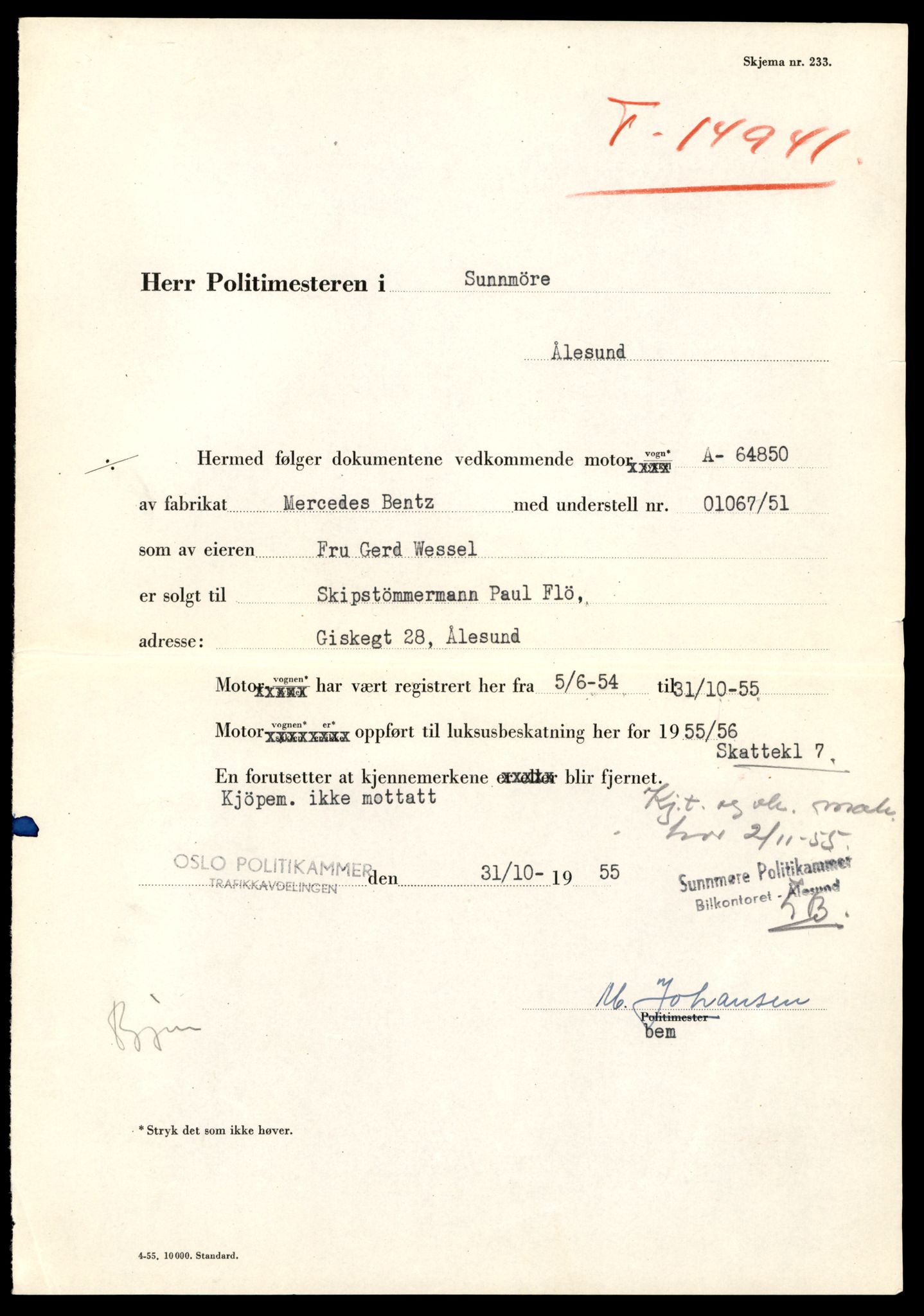 Møre og Romsdal vegkontor - Ålesund trafikkstasjon, AV/SAT-A-4099/F/Fe/L0049: Registreringskort for kjøretøy T 14864 - T 18613, 1927-1998, s. 1777