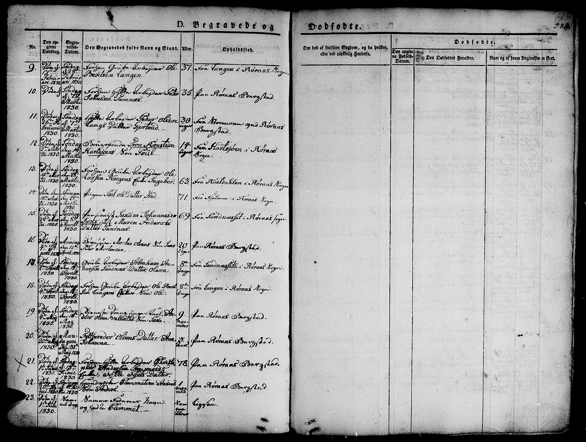 Ministerialprotokoller, klokkerbøker og fødselsregistre - Sør-Trøndelag, AV/SAT-A-1456/681/L0939: Klokkerbok nr. 681C03, 1829-1855, s. 584