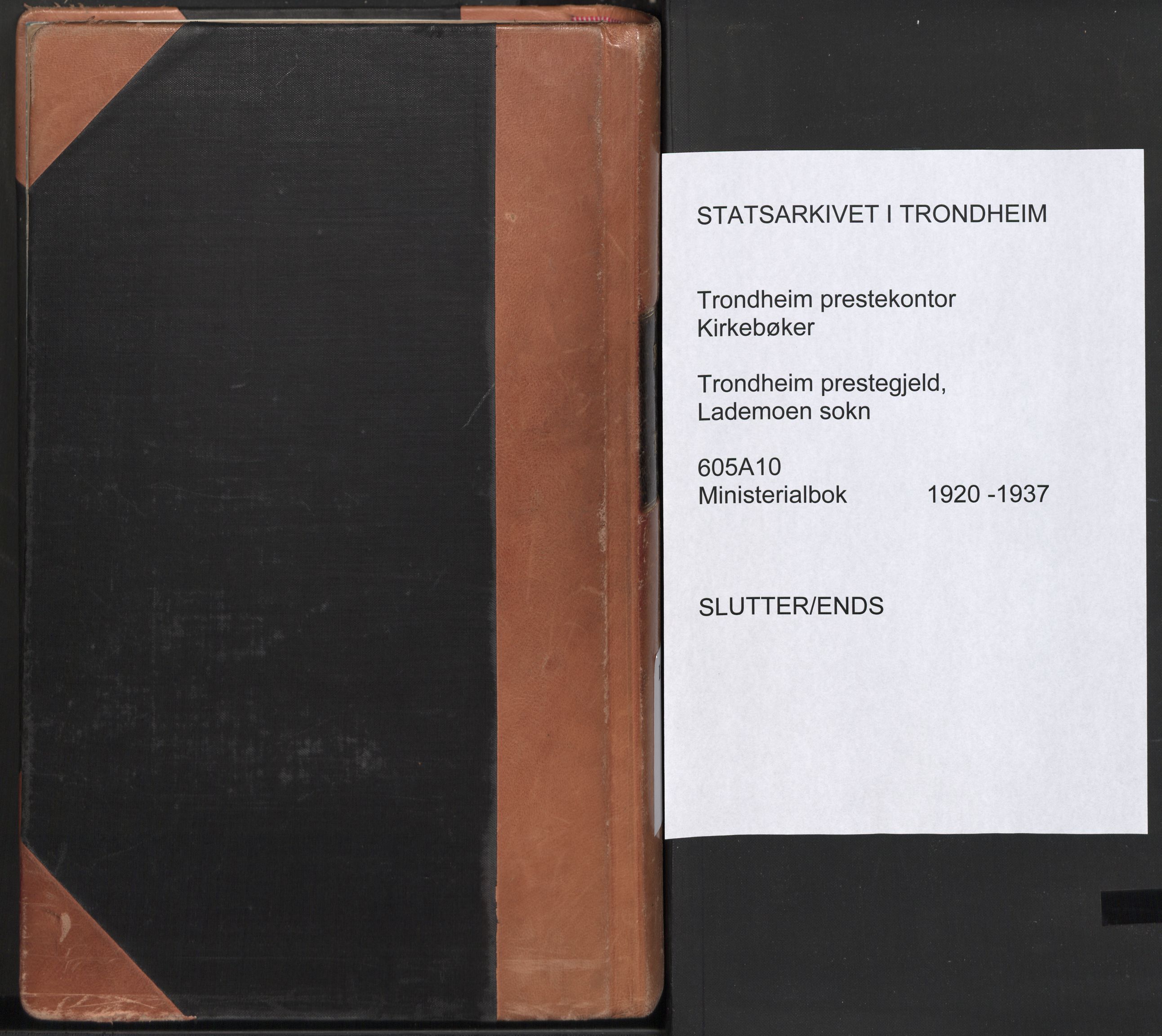 Ministerialprotokoller, klokkerbøker og fødselsregistre - Sør-Trøndelag, SAT/A-1456/605/L0248: Ministerialbok nr. 605A10, 1920-1937