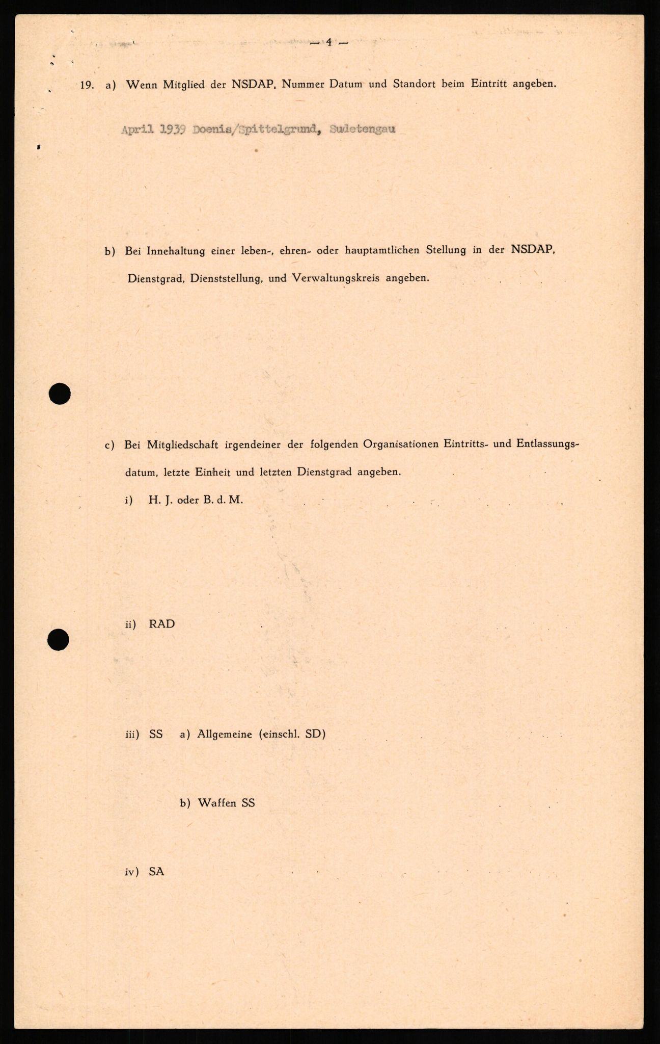 Forsvaret, Forsvarets overkommando II, AV/RA-RAFA-3915/D/Db/L0018: CI Questionaires. Tyske okkupasjonsstyrker i Norge. Tyskere., 1945-1946, s. 509