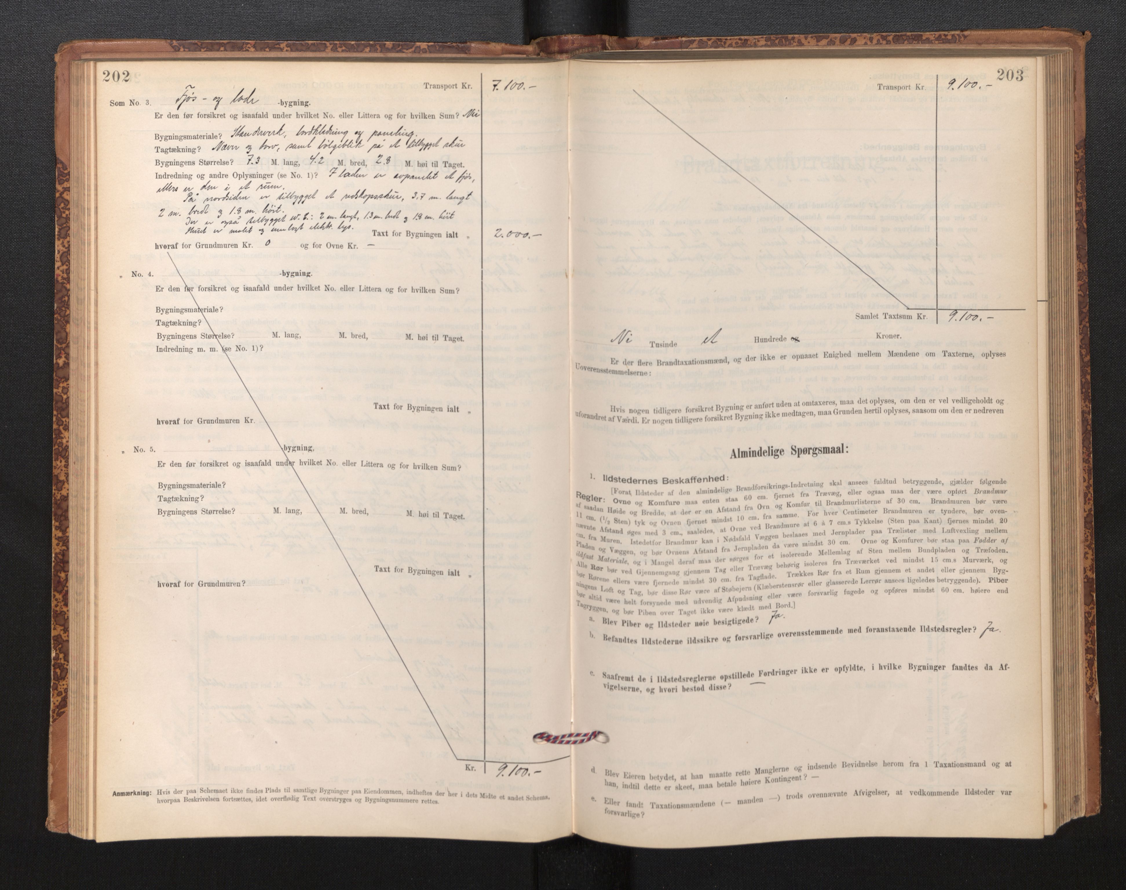 Lensmannen i Askvoll, SAB/A-26301/0012/L0004: Branntakstprotokoll, skjematakst og liste over branntakstmenn, 1895-1932, s. 202-203