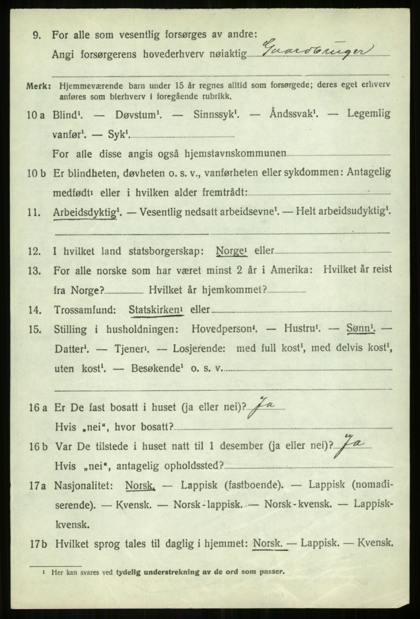 SATØ, Folketelling 1920 for 1924 Målselv herred, 1920, s. 7016