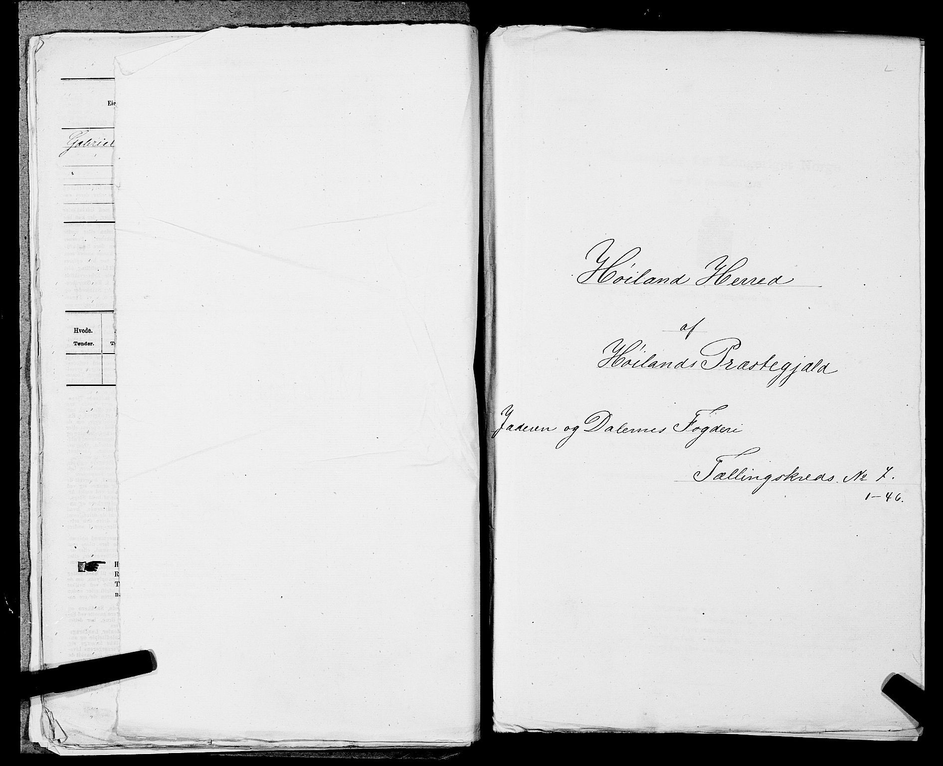 SAST, Folketelling 1875 for 1123L Høyland prestegjeld, Høyland sokn, 1875, s. 962