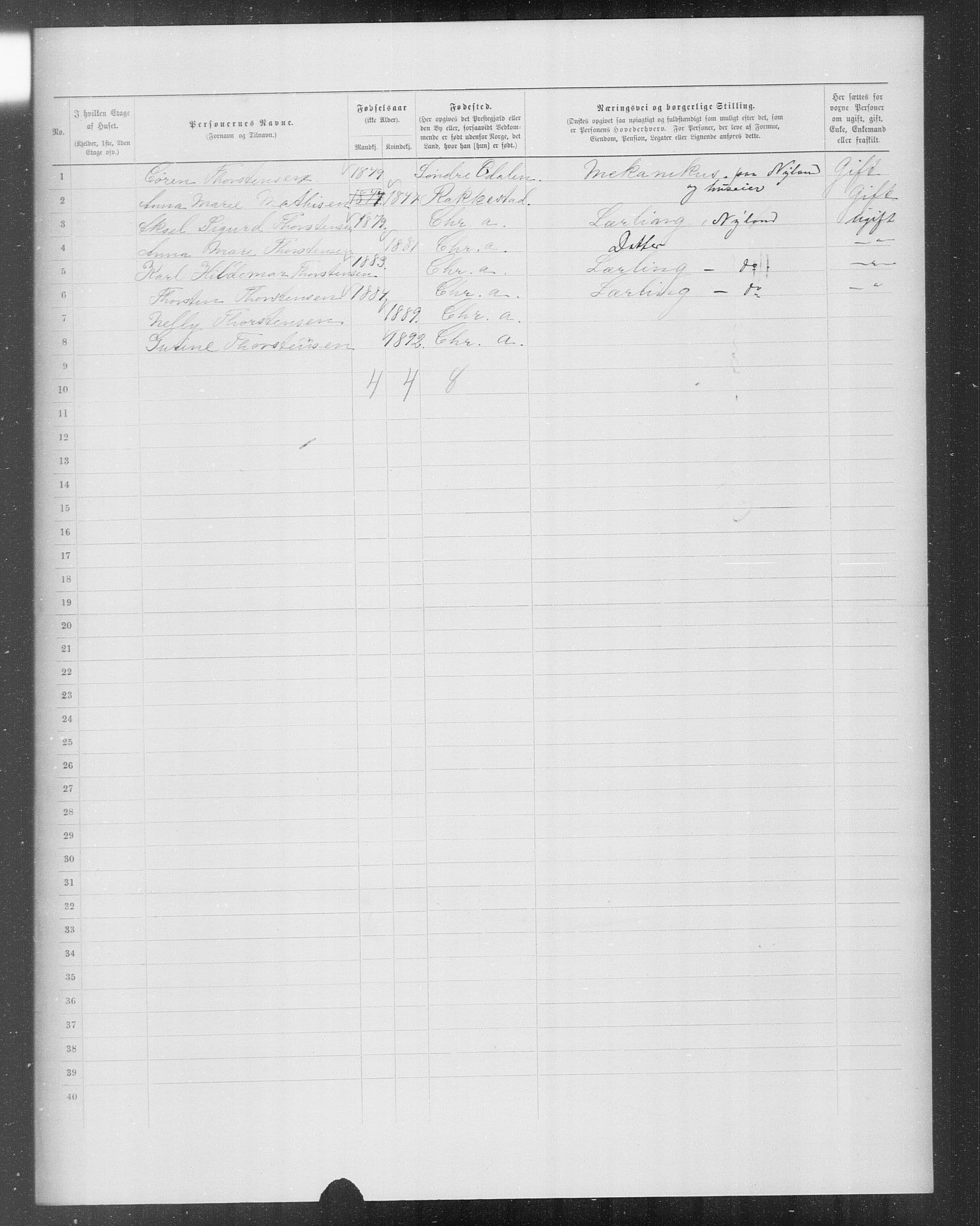 OBA, Kommunal folketelling 31.12.1899 for Kristiania kjøpstad, 1899, s. 9846