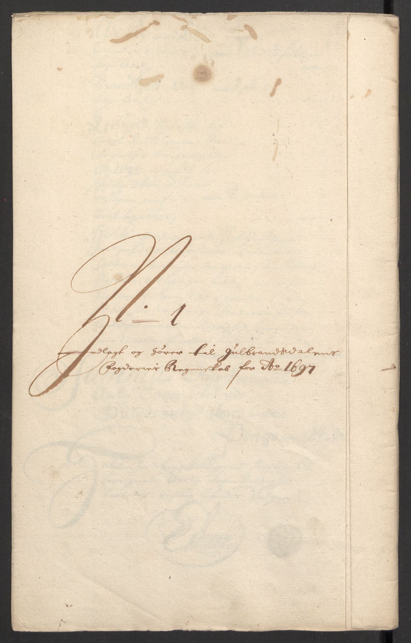 Rentekammeret inntil 1814, Reviderte regnskaper, Fogderegnskap, AV/RA-EA-4092/R17/L1170: Fogderegnskap Gudbrandsdal, 1696-1697, s. 199