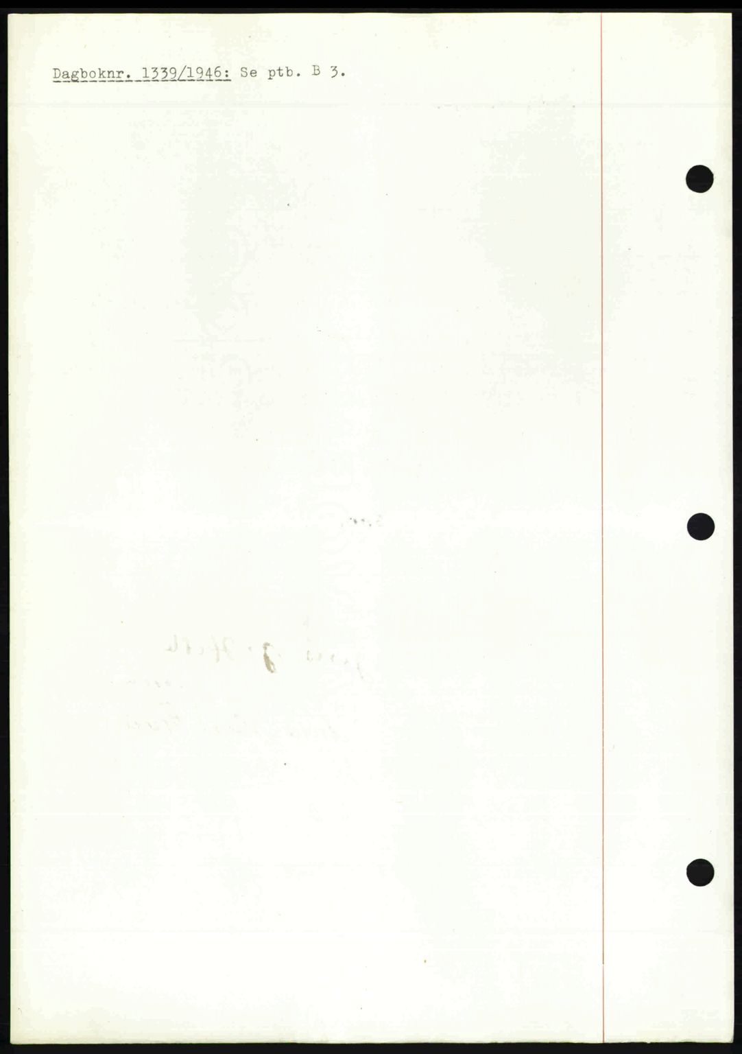Nedenes sorenskriveri, SAK/1221-0006/G/Gb/Gba/L0056: Pantebok nr. A8, 1946-1947, Dagboknr: 1339/1946