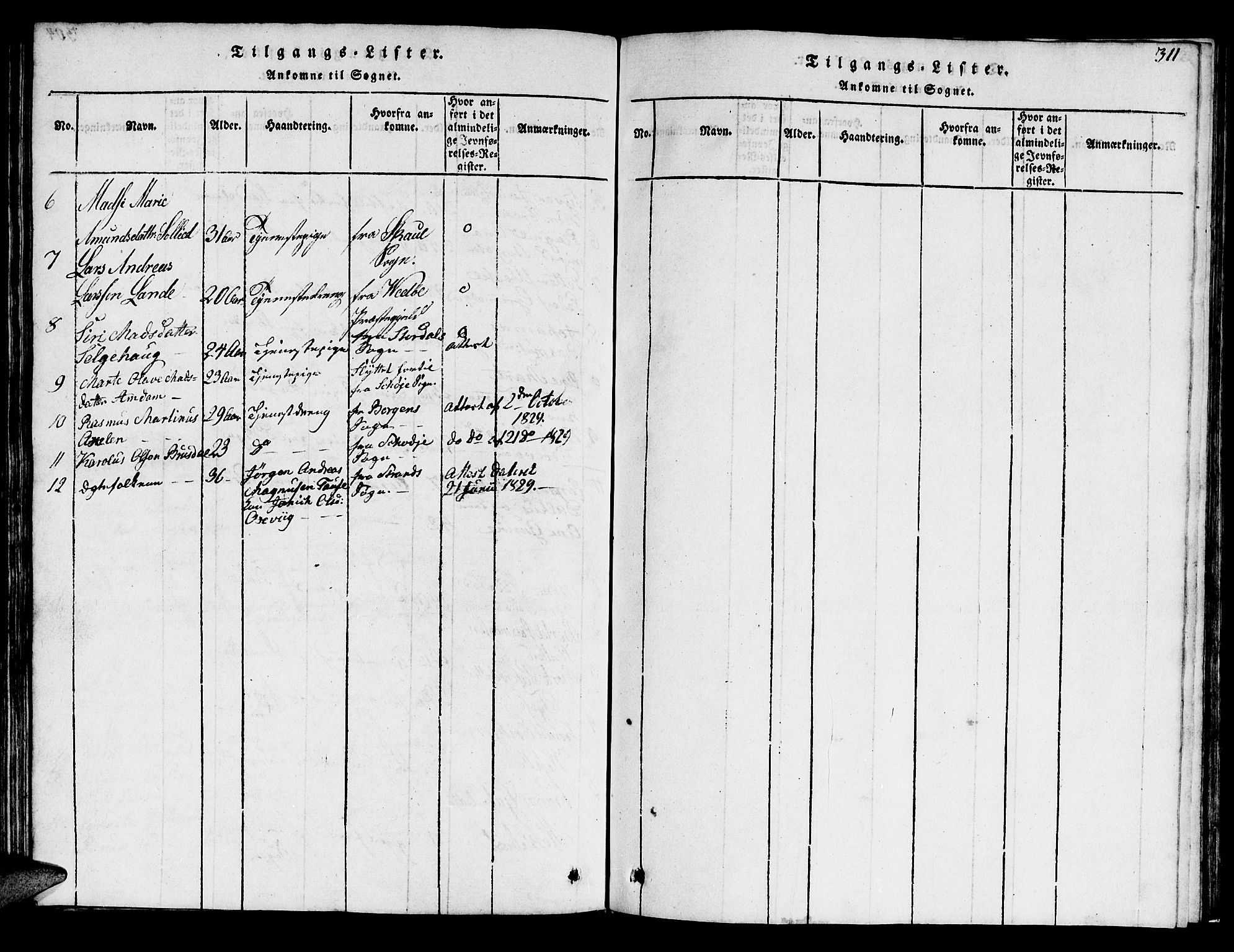 Ministerialprotokoller, klokkerbøker og fødselsregistre - Møre og Romsdal, AV/SAT-A-1454/522/L0322: Klokkerbok nr. 522C01, 1816-1830, s. 305