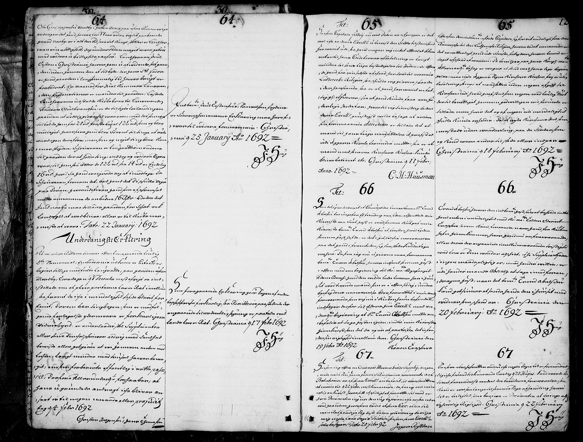 Stattholderembetet 1572-1771, AV/RA-EA-2870/Ad/L0005: Supplikasjons- og resolusjonsprotokoll, 1692-1699, s. 11b-12a