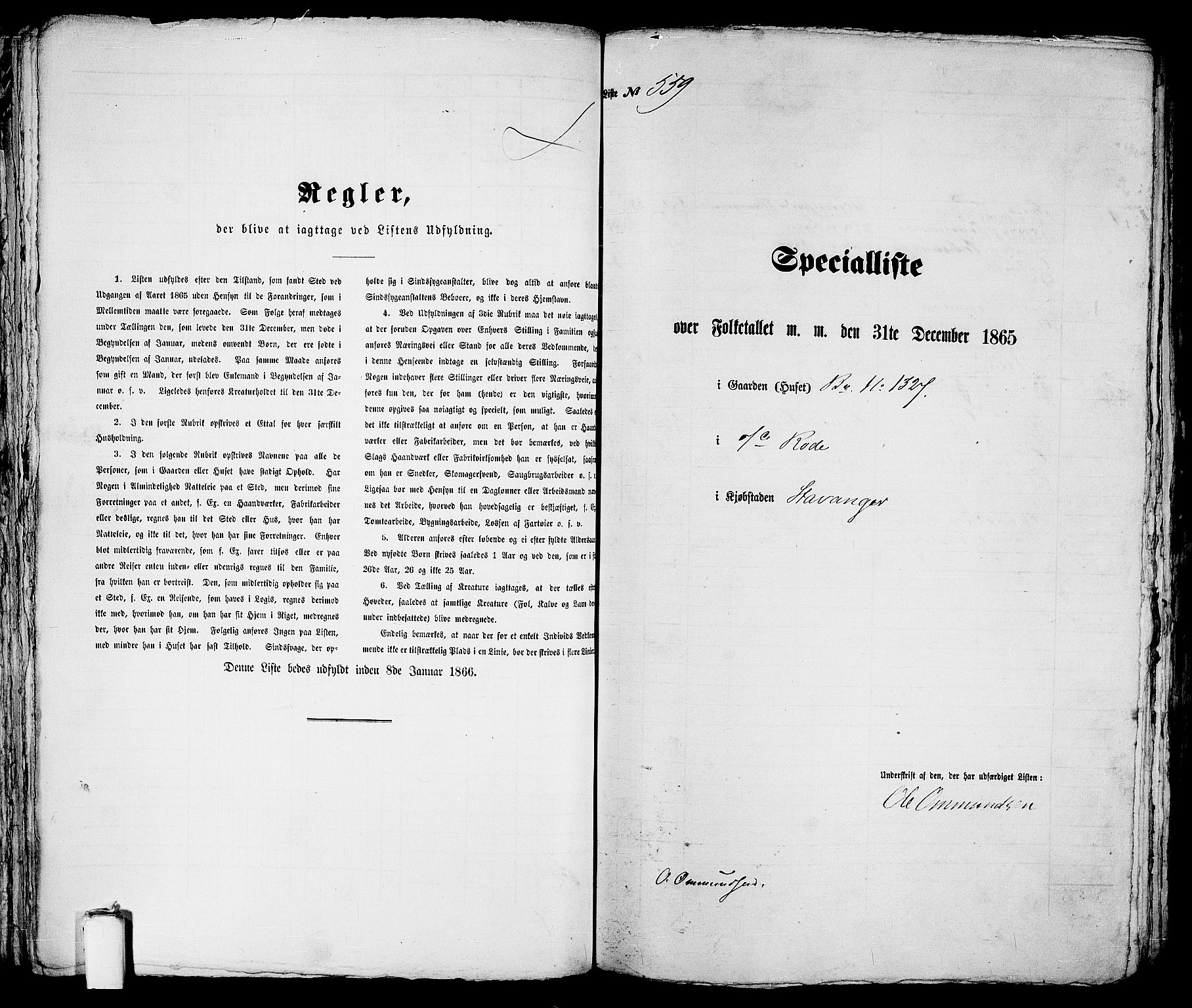 RA, Folketelling 1865 for 1103 Stavanger kjøpstad, 1865, s. 1147