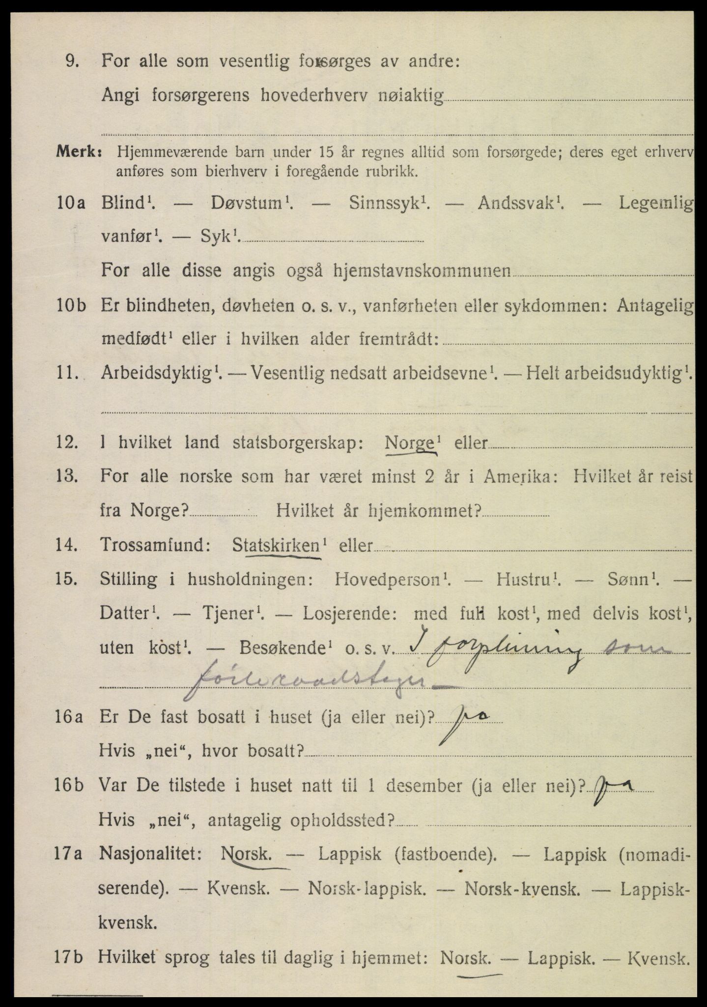 SAT, Folketelling 1920 for 1736 Snåsa herred, 1920, s. 2411