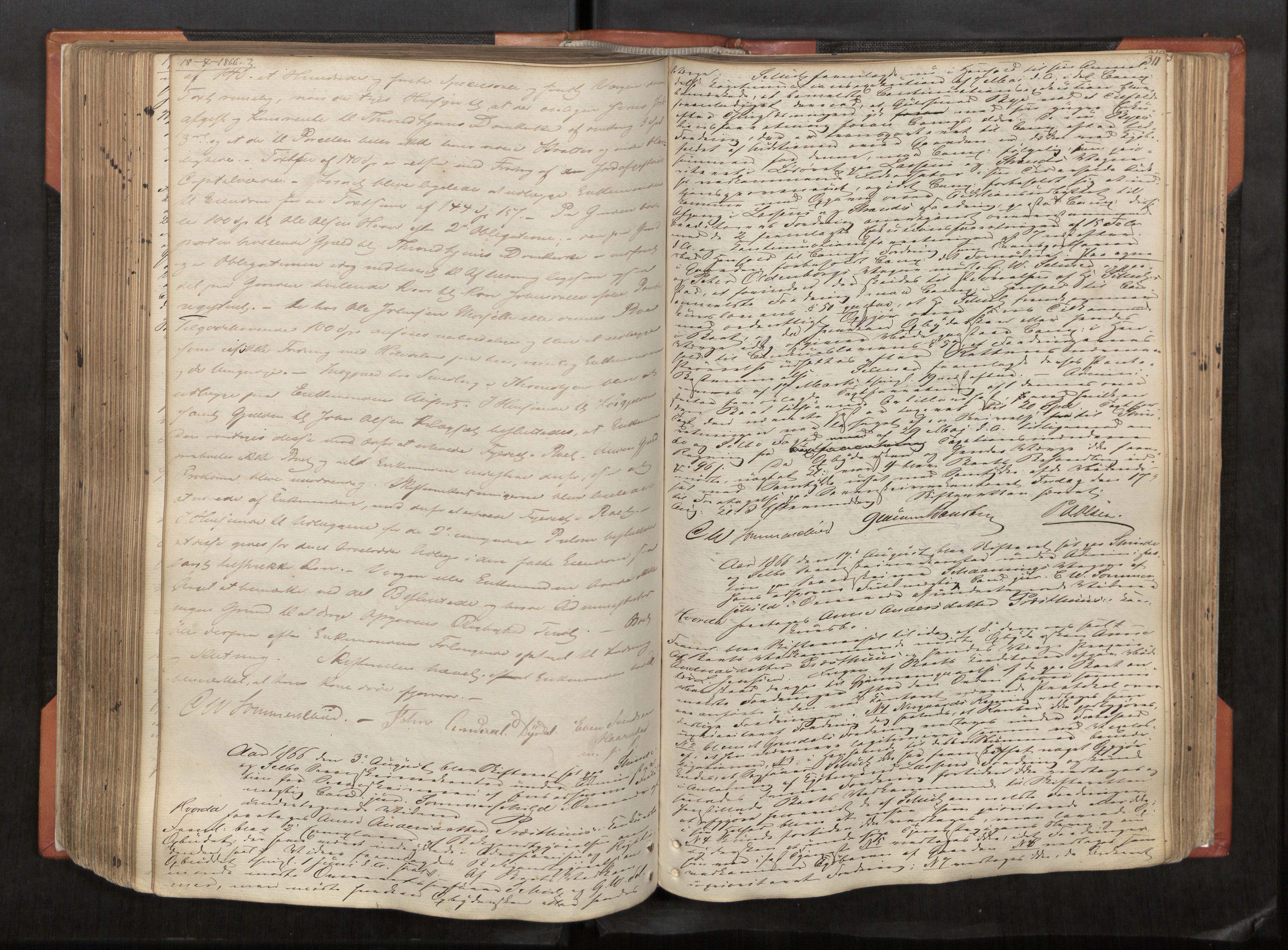 Strinda og Selbu sorenskriveri, AV/SAT-A-0015/3/3B/L0003: Skifteforhandlingsprot. 3 3, 1856-1874, s. 311