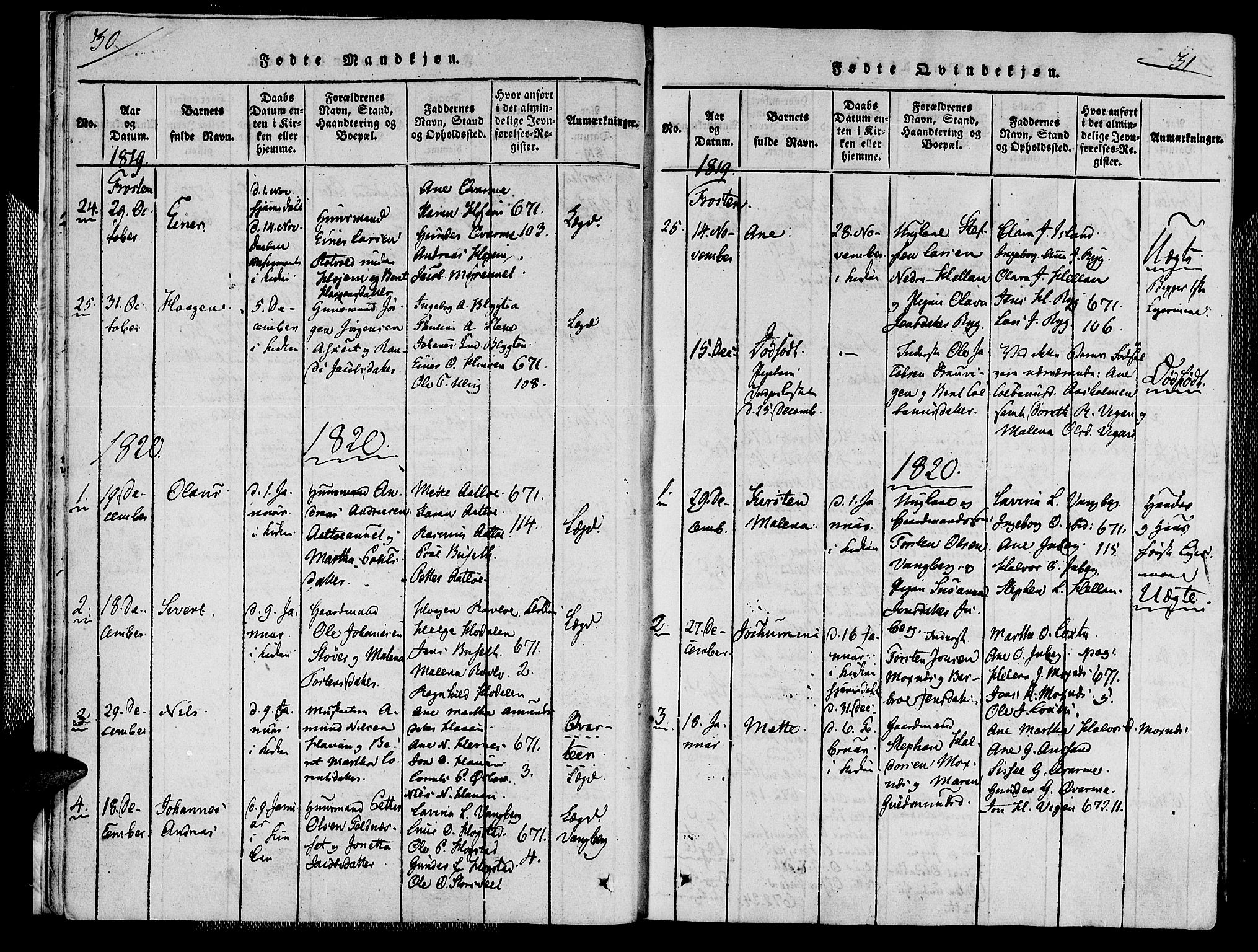 Ministerialprotokoller, klokkerbøker og fødselsregistre - Nord-Trøndelag, SAT/A-1458/713/L0112: Ministerialbok nr. 713A04 /1, 1817-1827, s. 30-31