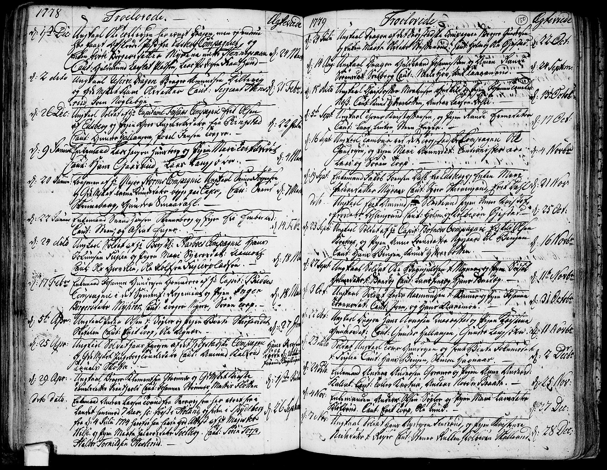Trøgstad prestekontor Kirkebøker, AV/SAO-A-10925/F/Fa/L0004: Ministerialbok nr. I 4, 1750-1784, s. 150