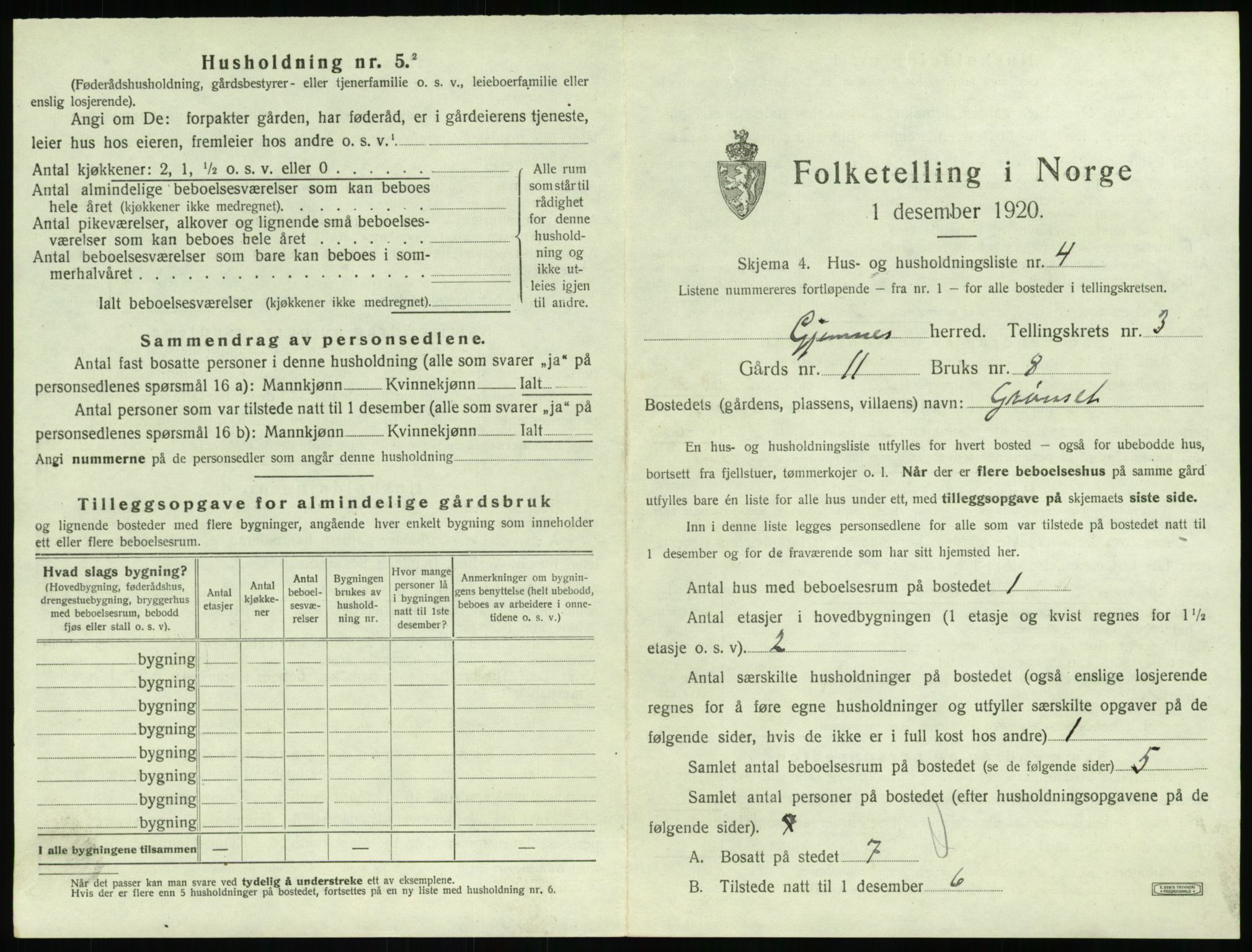 SAT, Folketelling 1920 for 1557 Gjemnes herred, 1920, s. 200