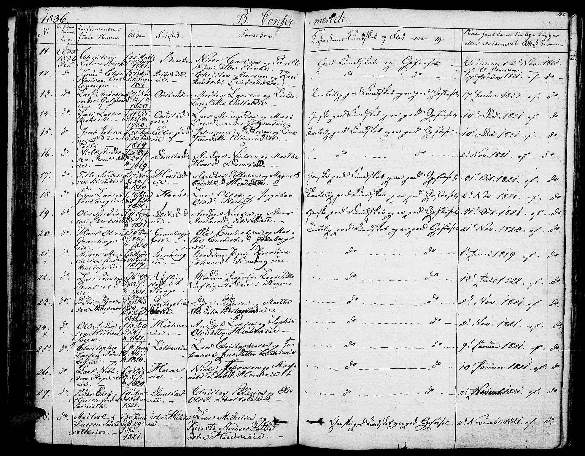 Romedal prestekontor, AV/SAH-PREST-004/K/L0003: Ministerialbok nr. 3, 1829-1846, s. 138