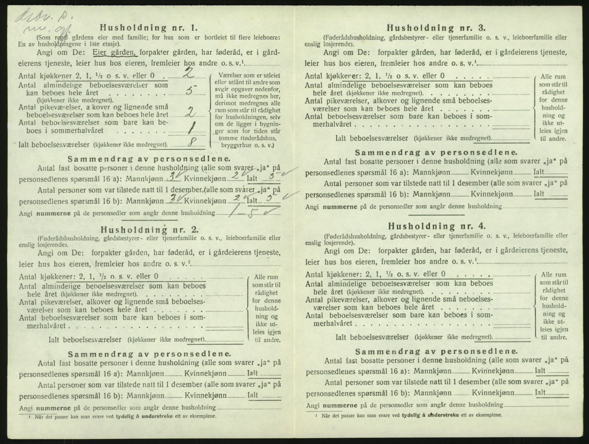 SAKO, Folketelling 1920 for 0725 Tjølling herred, 1920, s. 1162