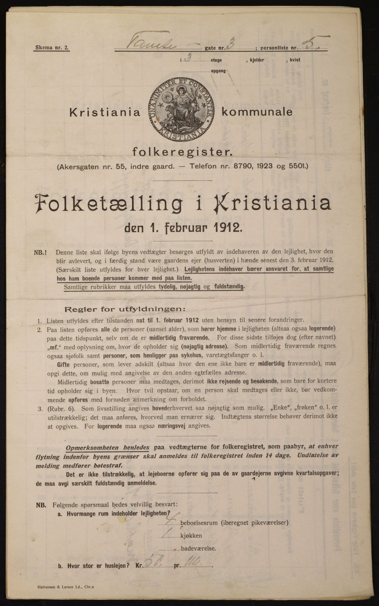 OBA, Kommunal folketelling 1.2.1912 for Kristiania, 1912, s. 113423