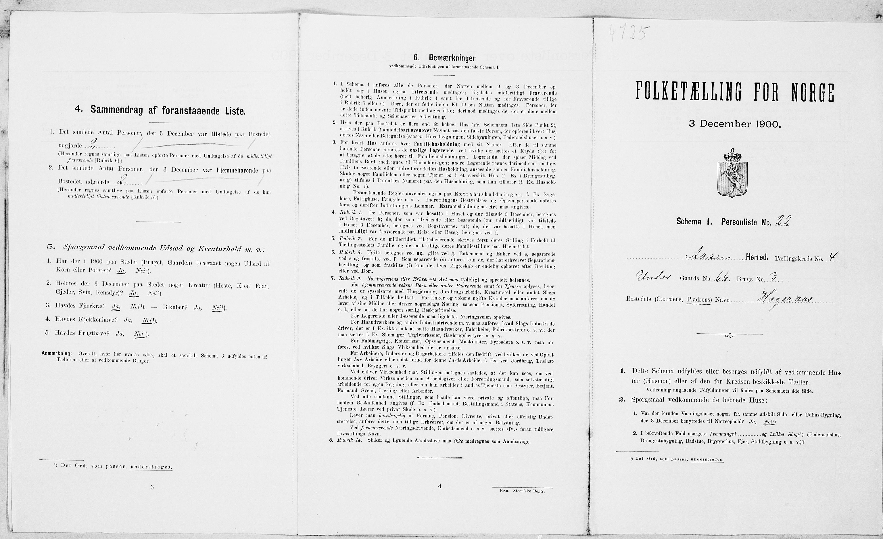 SAT, Folketelling 1900 for 1716 Åsen herred, 1900, s. 460