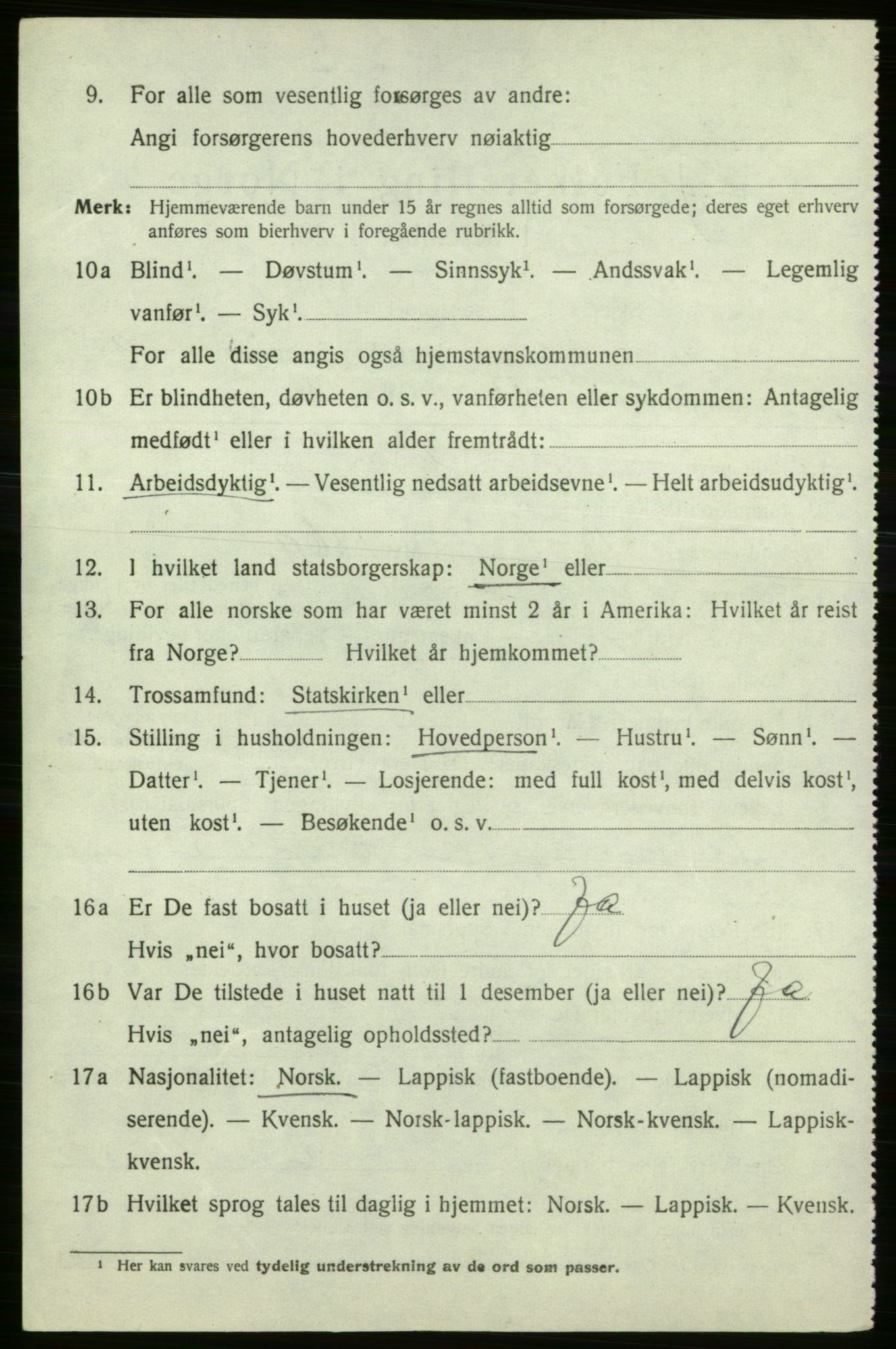SATØ, Folketelling 1920 for 2014 Loppa herred, 1920, s. 979