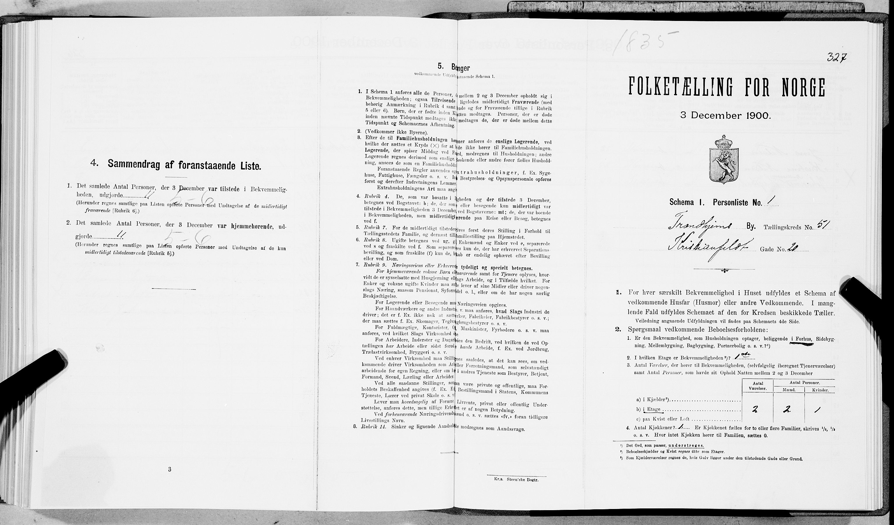 SAT, Folketelling 1900 for 1601 Trondheim kjøpstad, 1900, s. 8652
