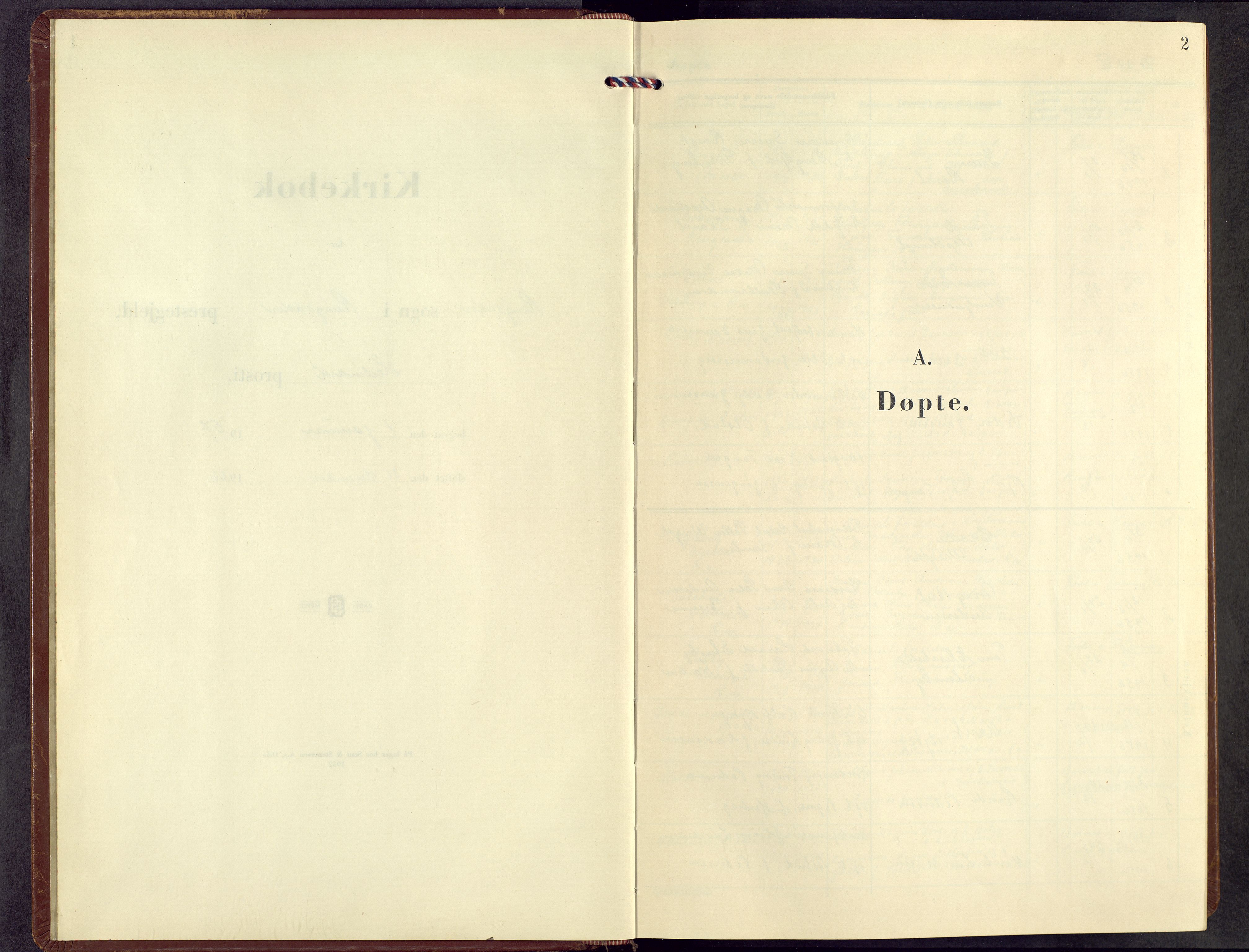 Ringsaker prestekontor, SAH/PREST-014/L/La/L0022: Klokkerbok nr. 22, 1957-1966, s. 2