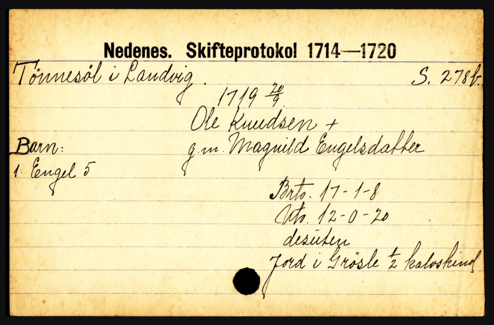 Nedenes sorenskriveri før 1824, AV/SAK-1221-0007/H, s. 31831