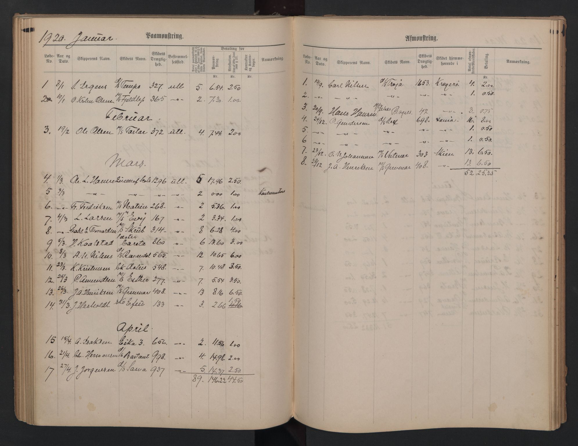 Kragerø innrulleringskontor, AV/SAKO-A-830/H/Ha/L0003: Mønstringsjournal, 1911-1930, s. 70