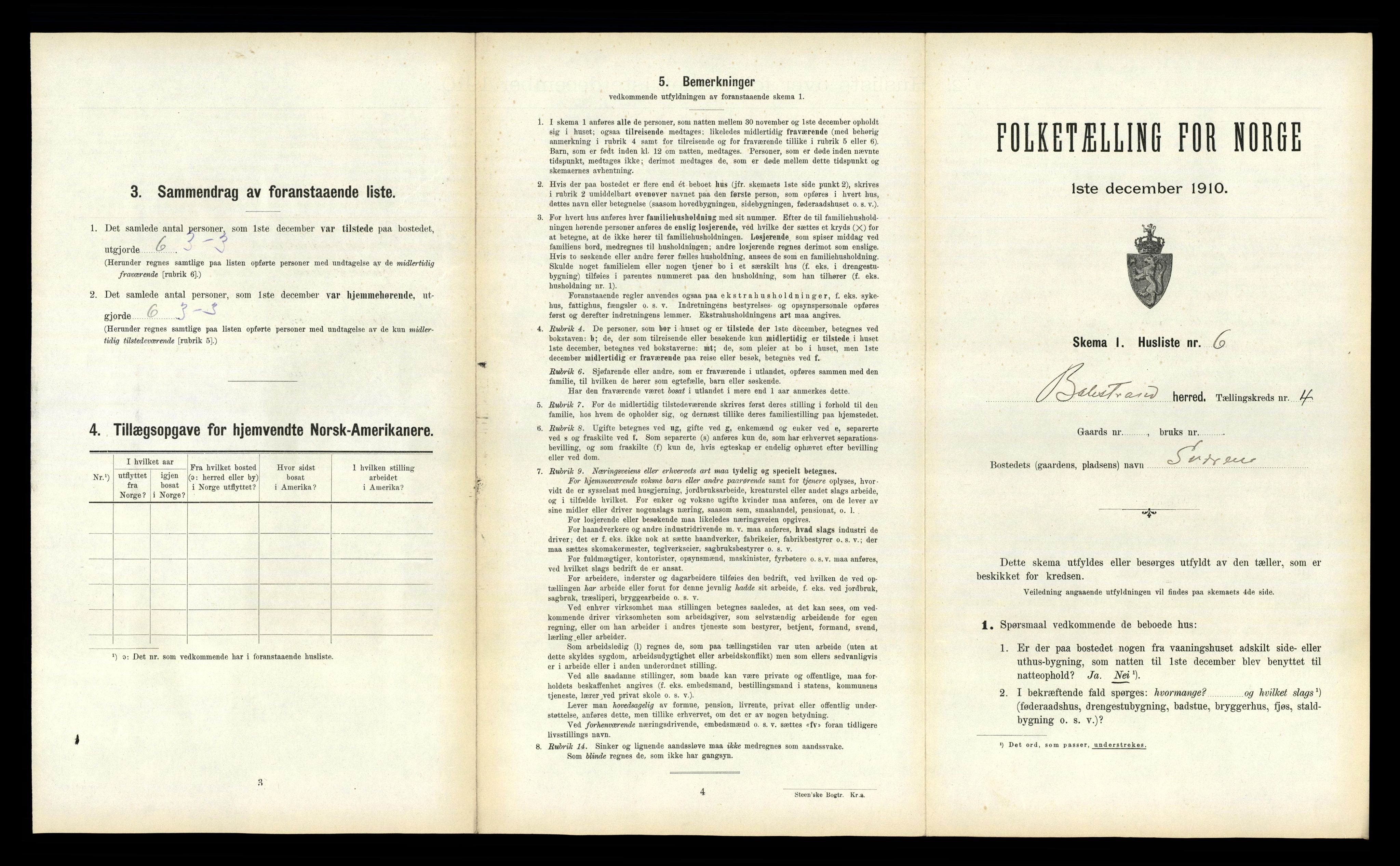 RA, Folketelling 1910 for 1418 Balestrand herred, 1910, s. 322