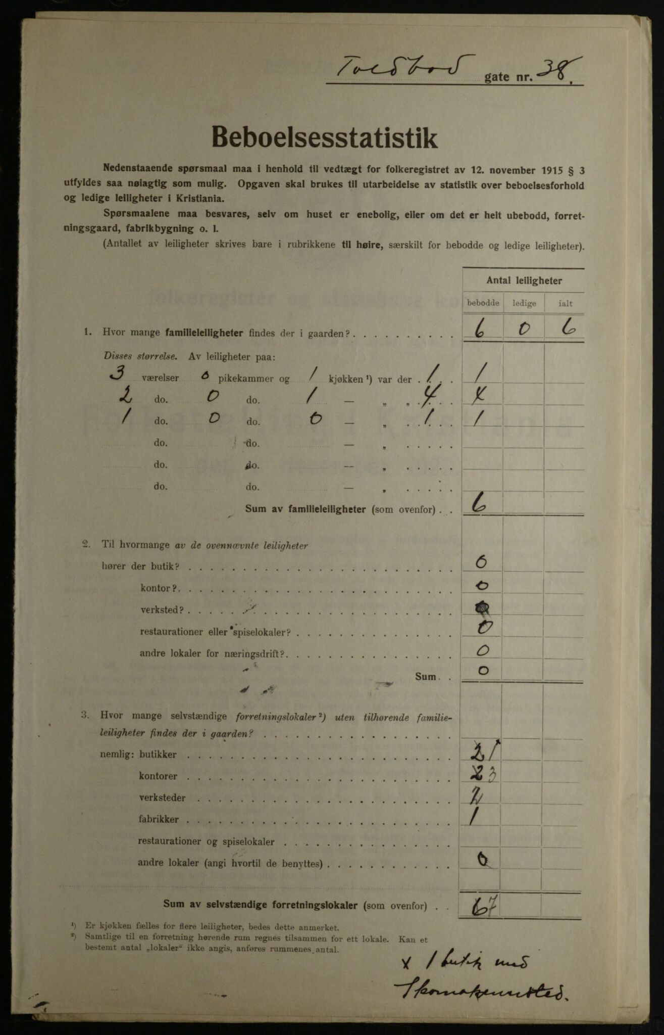 OBA, Kommunal folketelling 1.12.1923 for Kristiania, 1923, s. 125178