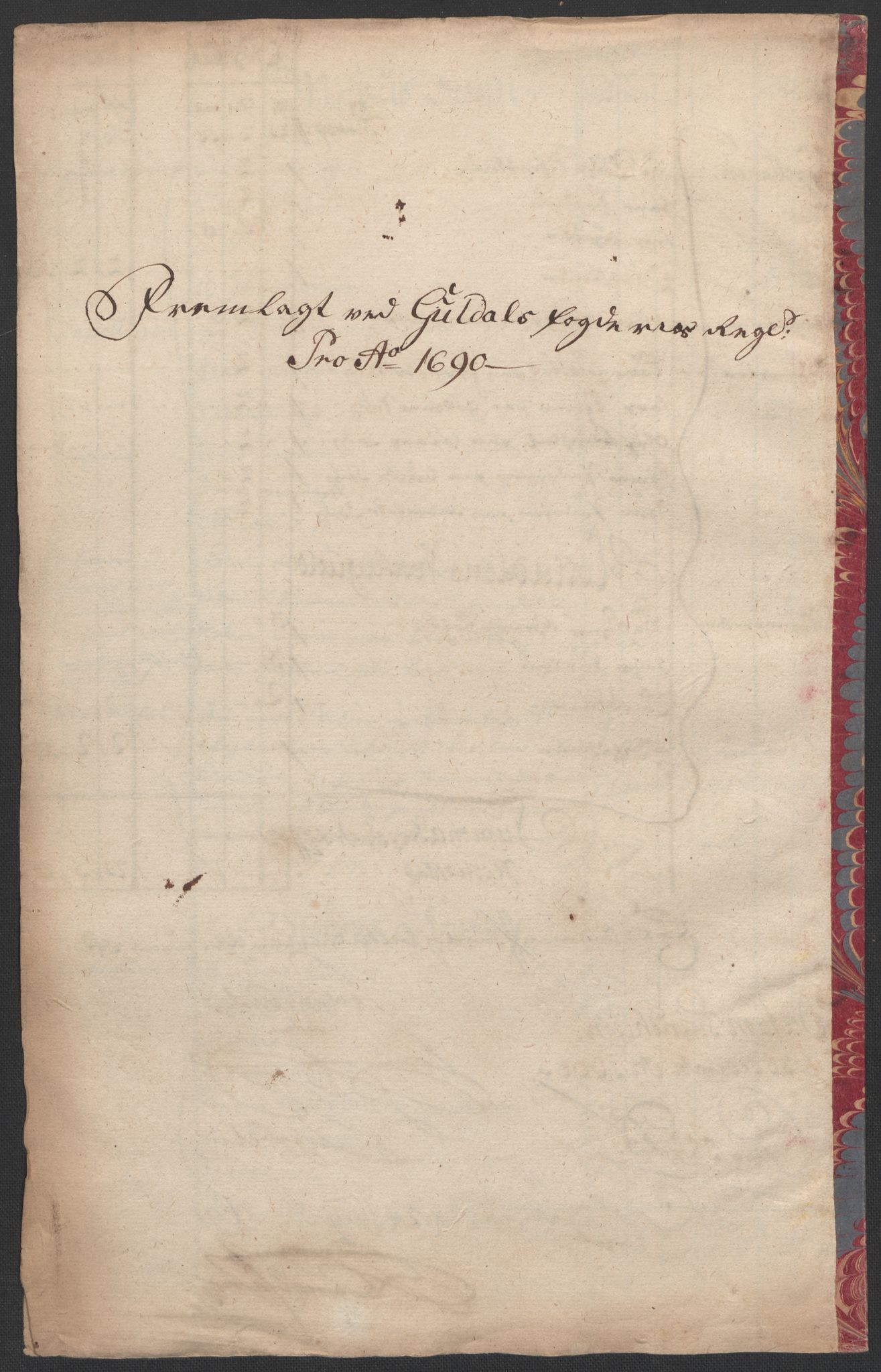 Rentekammeret inntil 1814, Reviderte regnskaper, Fogderegnskap, AV/RA-EA-4092/R59/L3940: Fogderegnskap Gauldal, 1689-1690, s. 310