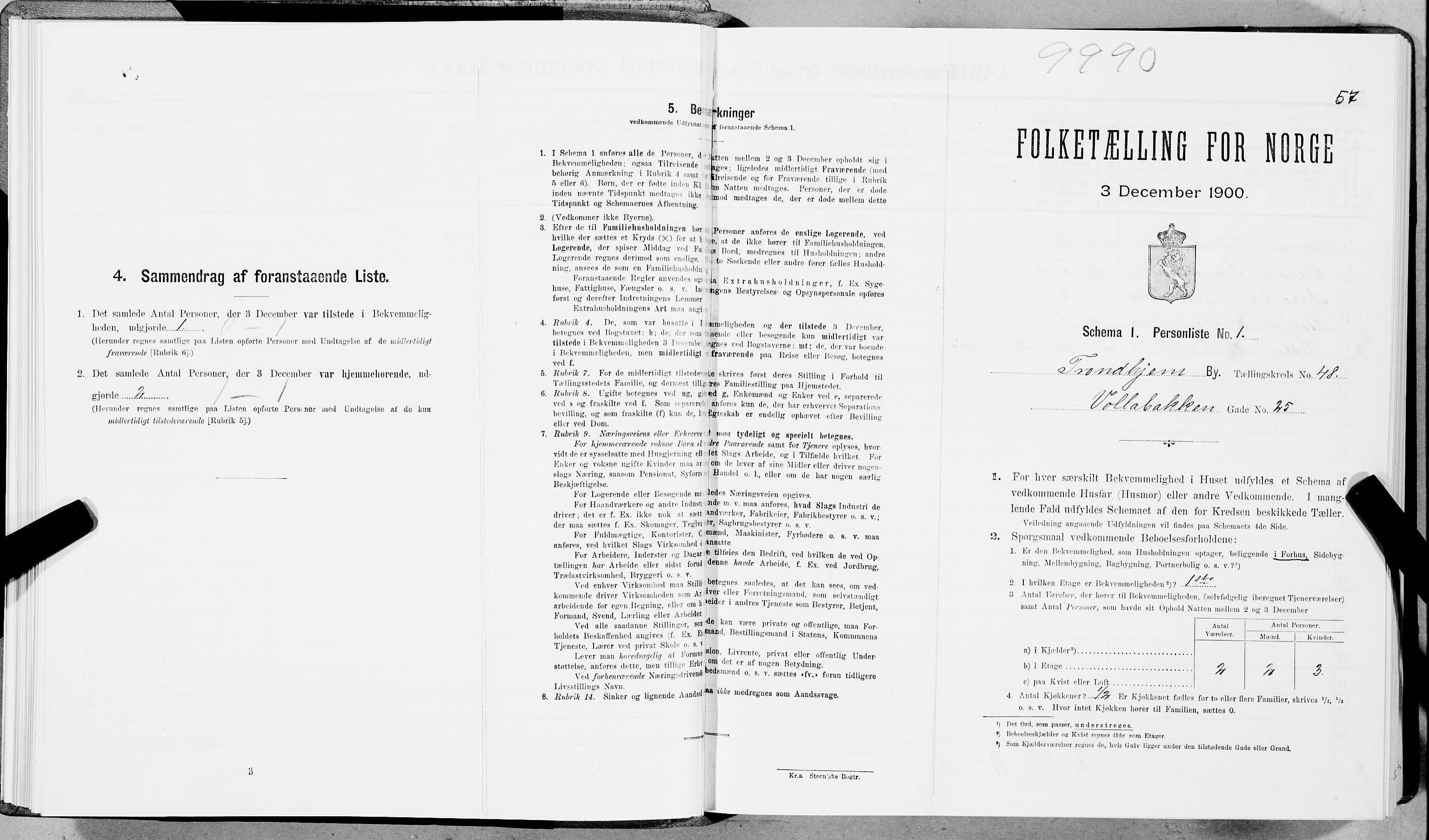 SAT, Folketelling 1900 for 1601 Trondheim kjøpstad, 1900, s. 7898