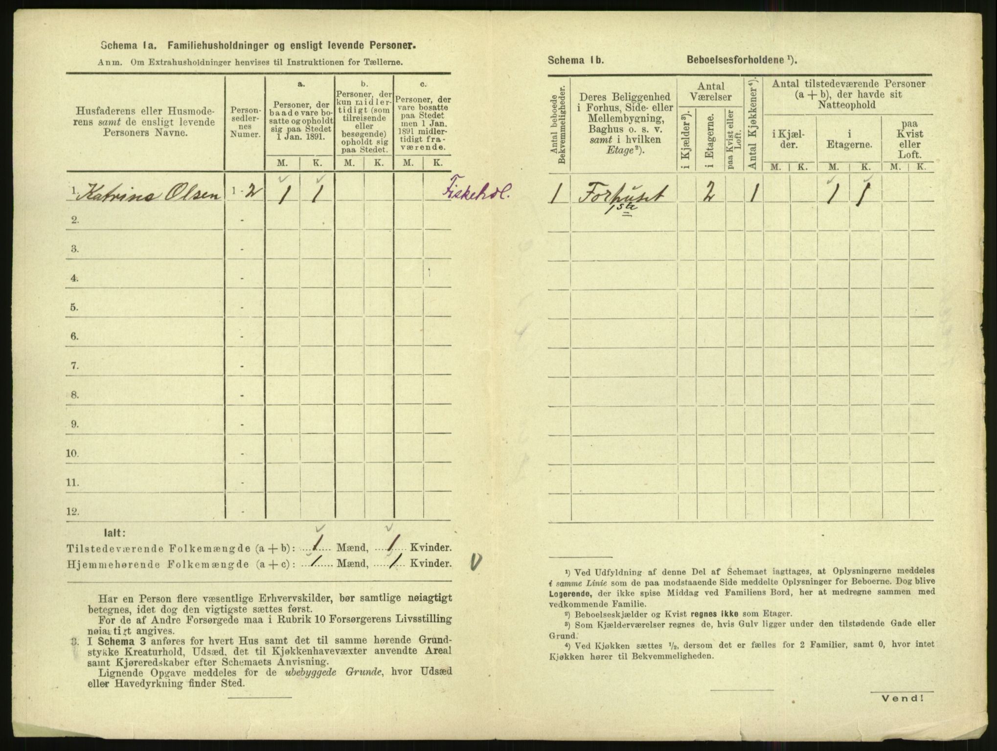 RA, Folketelling 1891 for 1002 Mandal ladested, 1891, s. 898